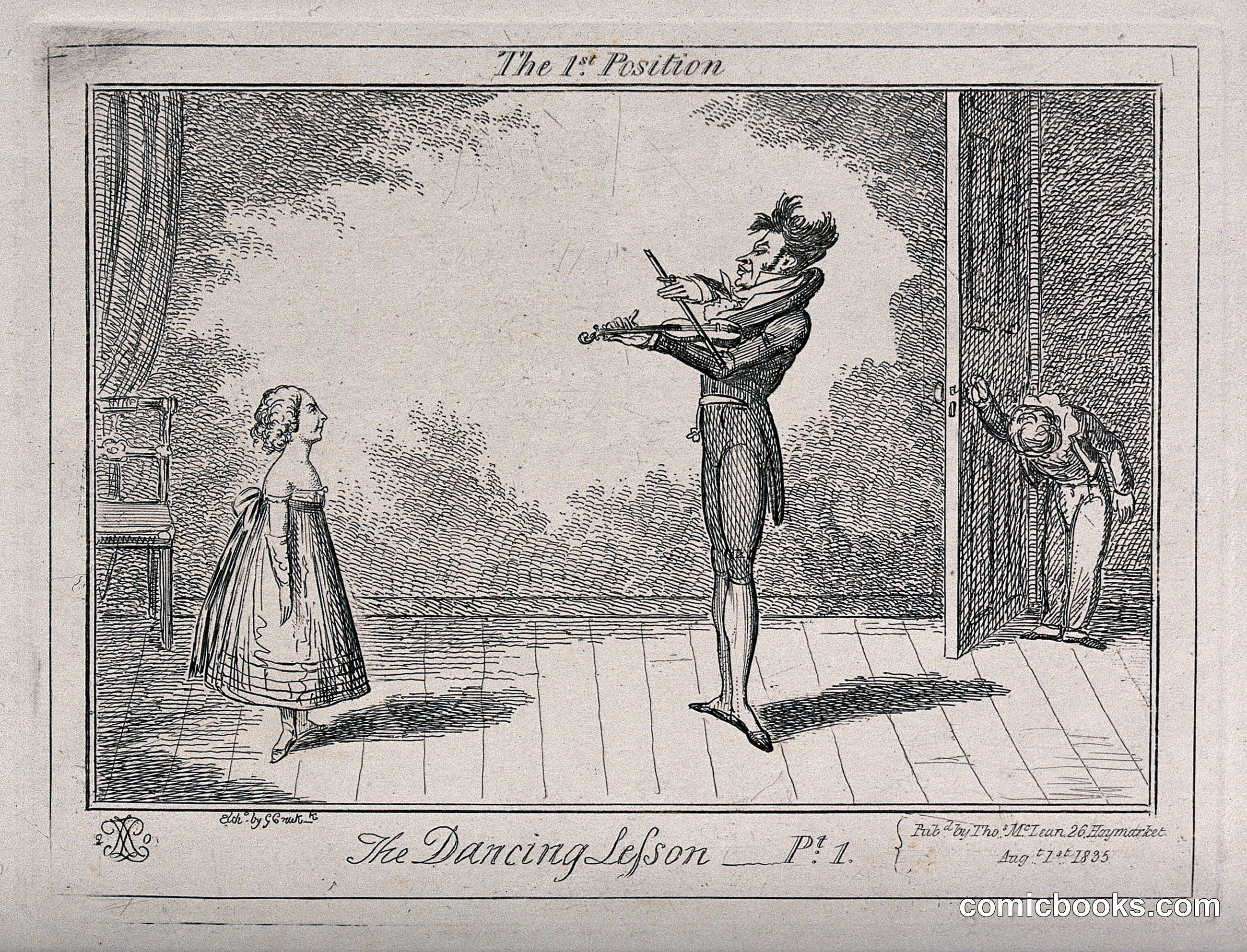 The Dancing Lesson, Plate 1