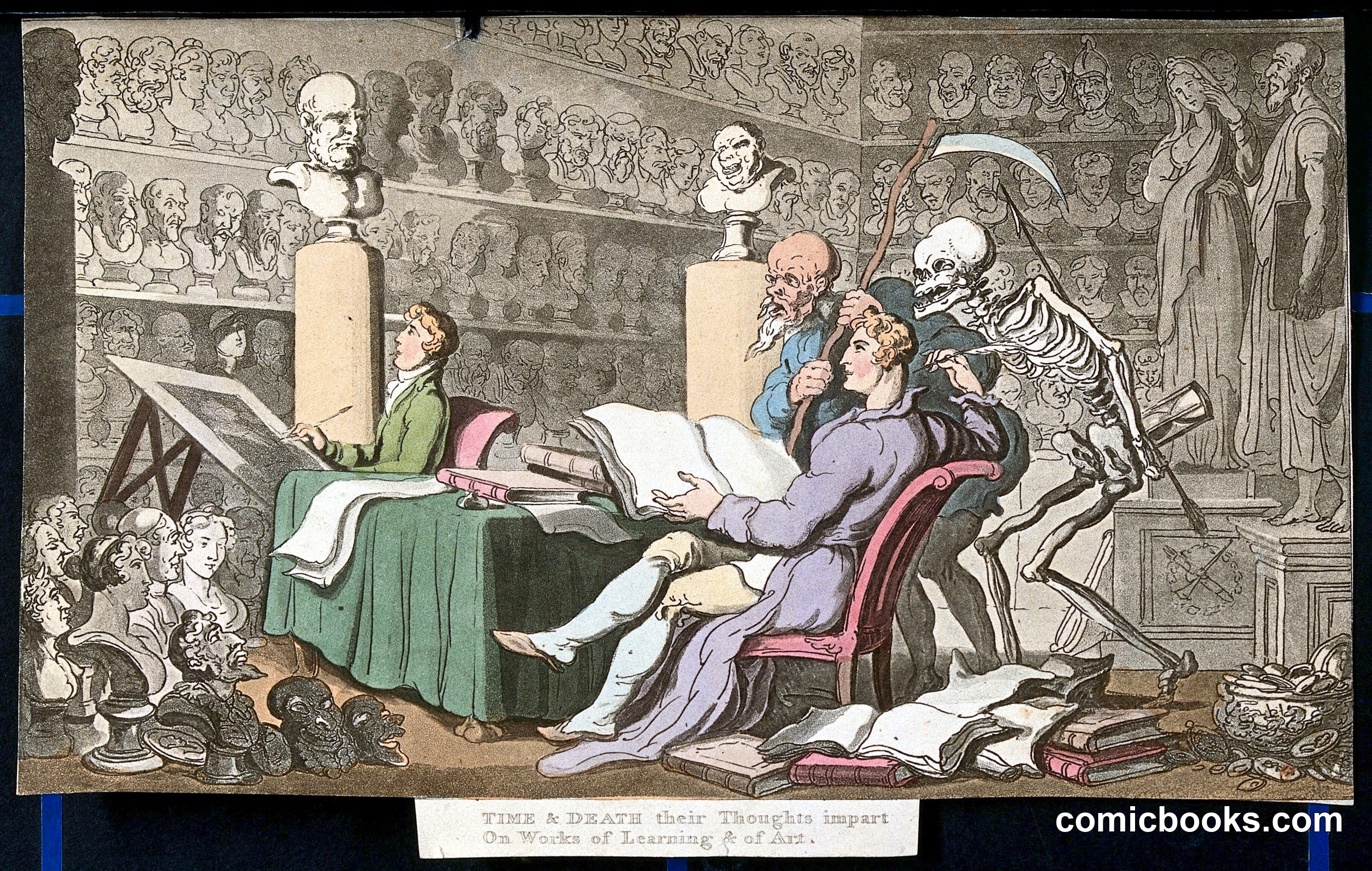 Time and Death Their Thoughts Impart on Works of Learning and of Art