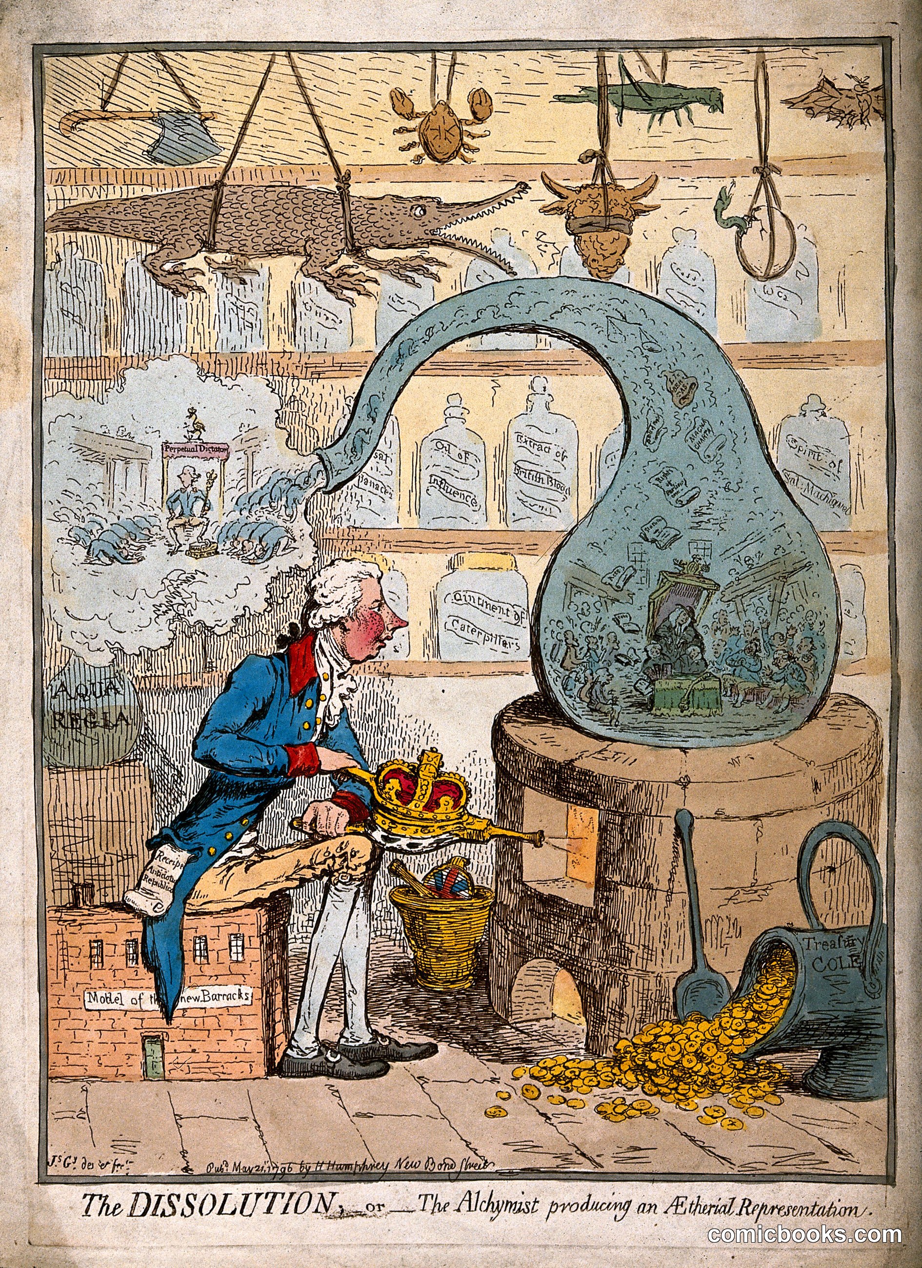 The Dissolution, or The Alchymist Producing an Ætherial Representation