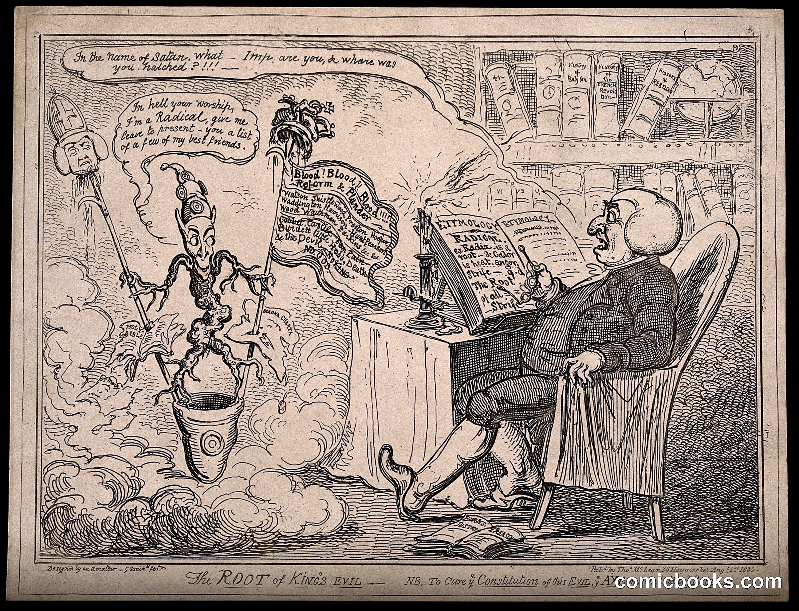 A Staunch Magistrate Surprised by the Apparition of a Radical Demon