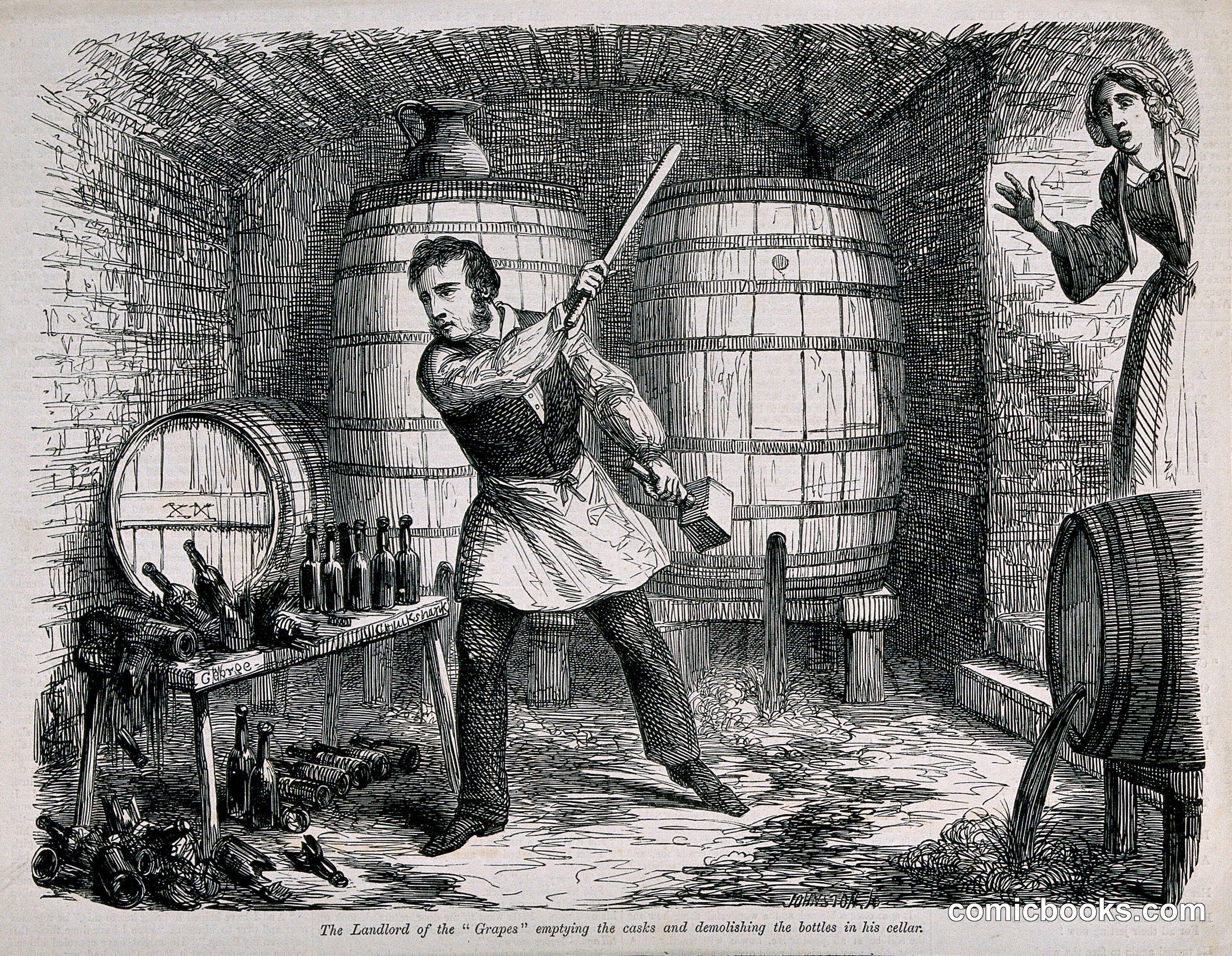 A Landlord Empties His Casks and Demolishes His Bottles