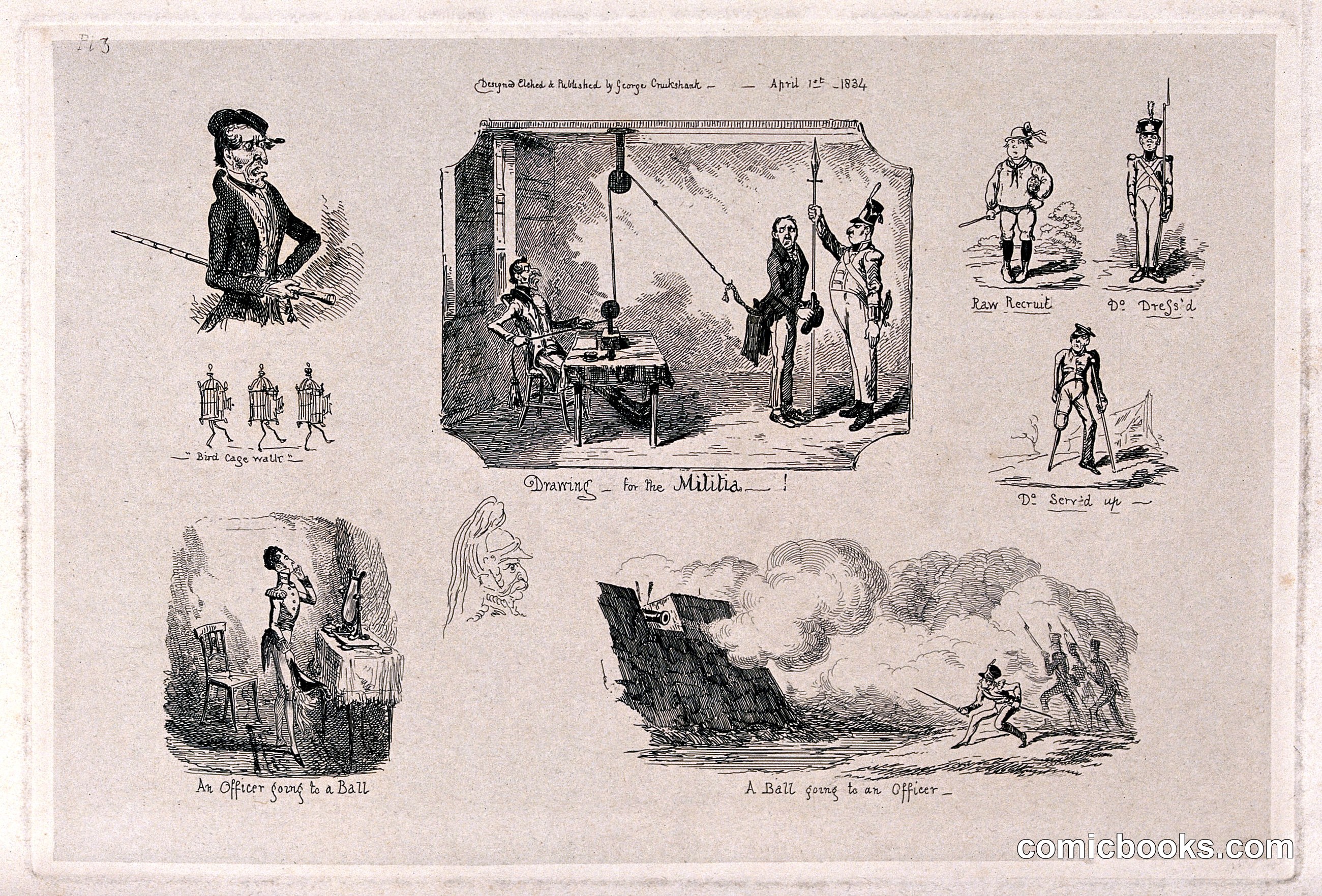 Soldiers at Various Stages of Their Careers, and in Various Situations