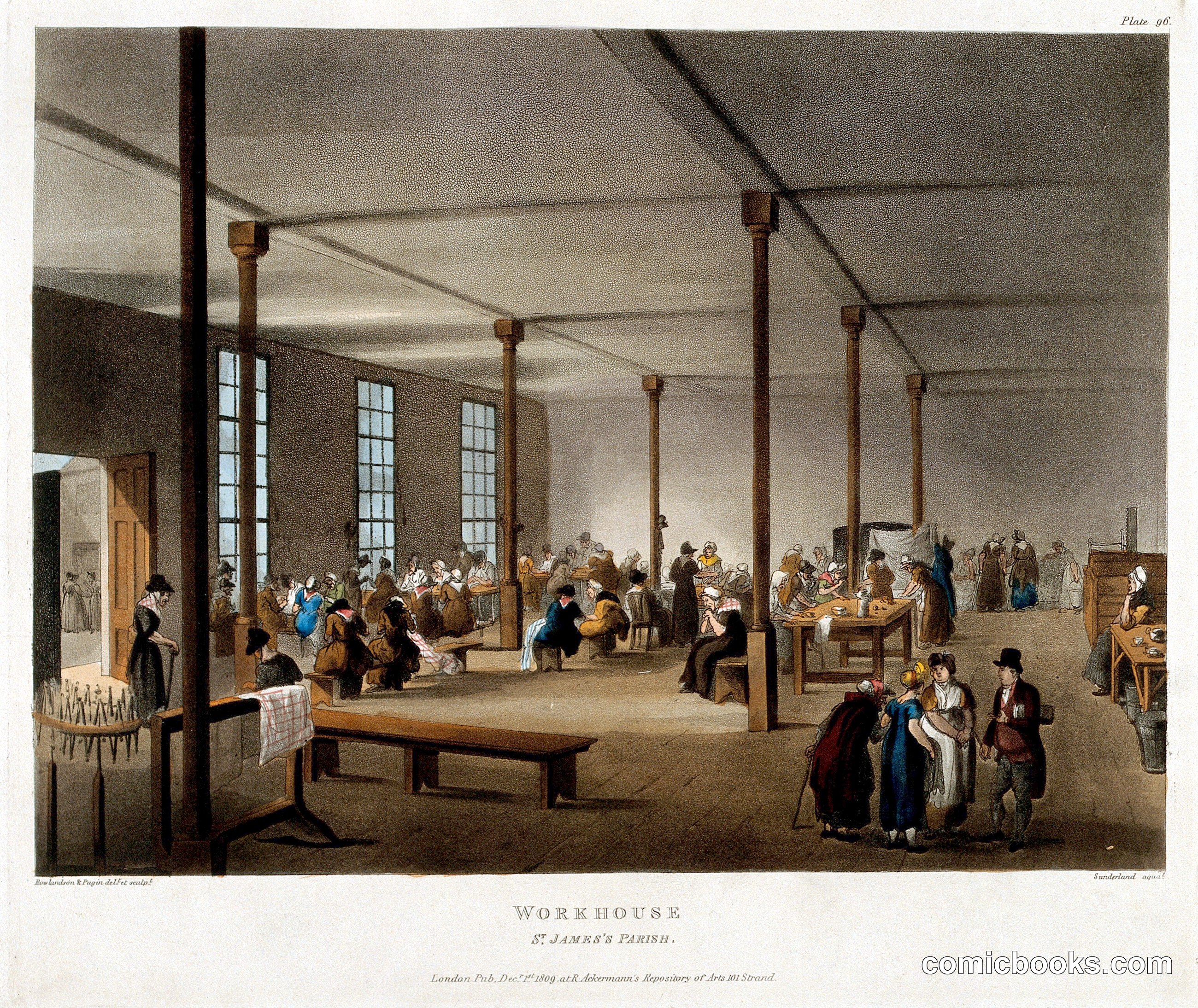 The Workhouse, Poland Street, Soho: the Interior
