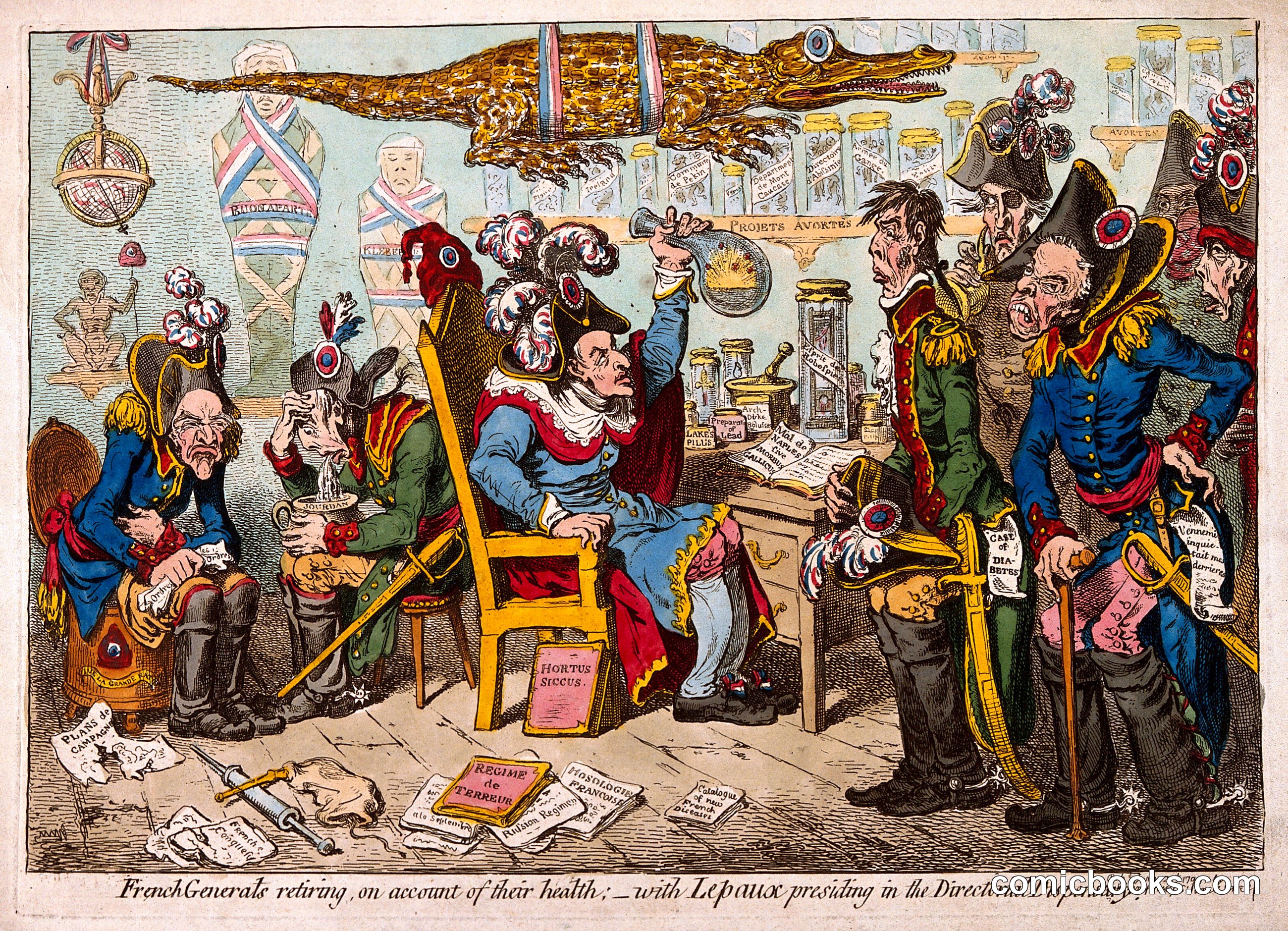 French Generals Retiring on Account of Their Health — with Lépeaux Presiding in the Directorial Dispensary