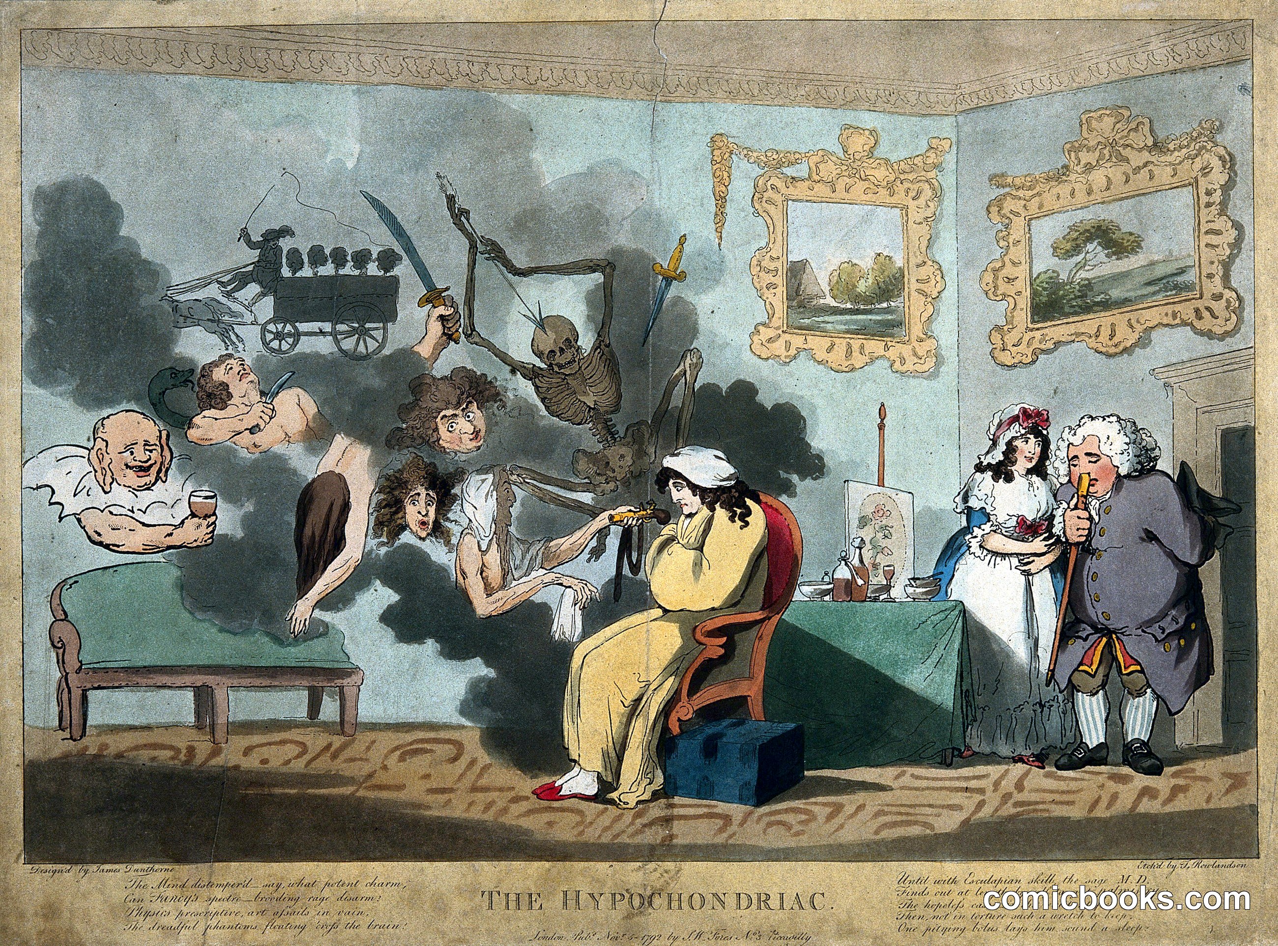 A Hypochondriac Surrounded by Doleful Spectres