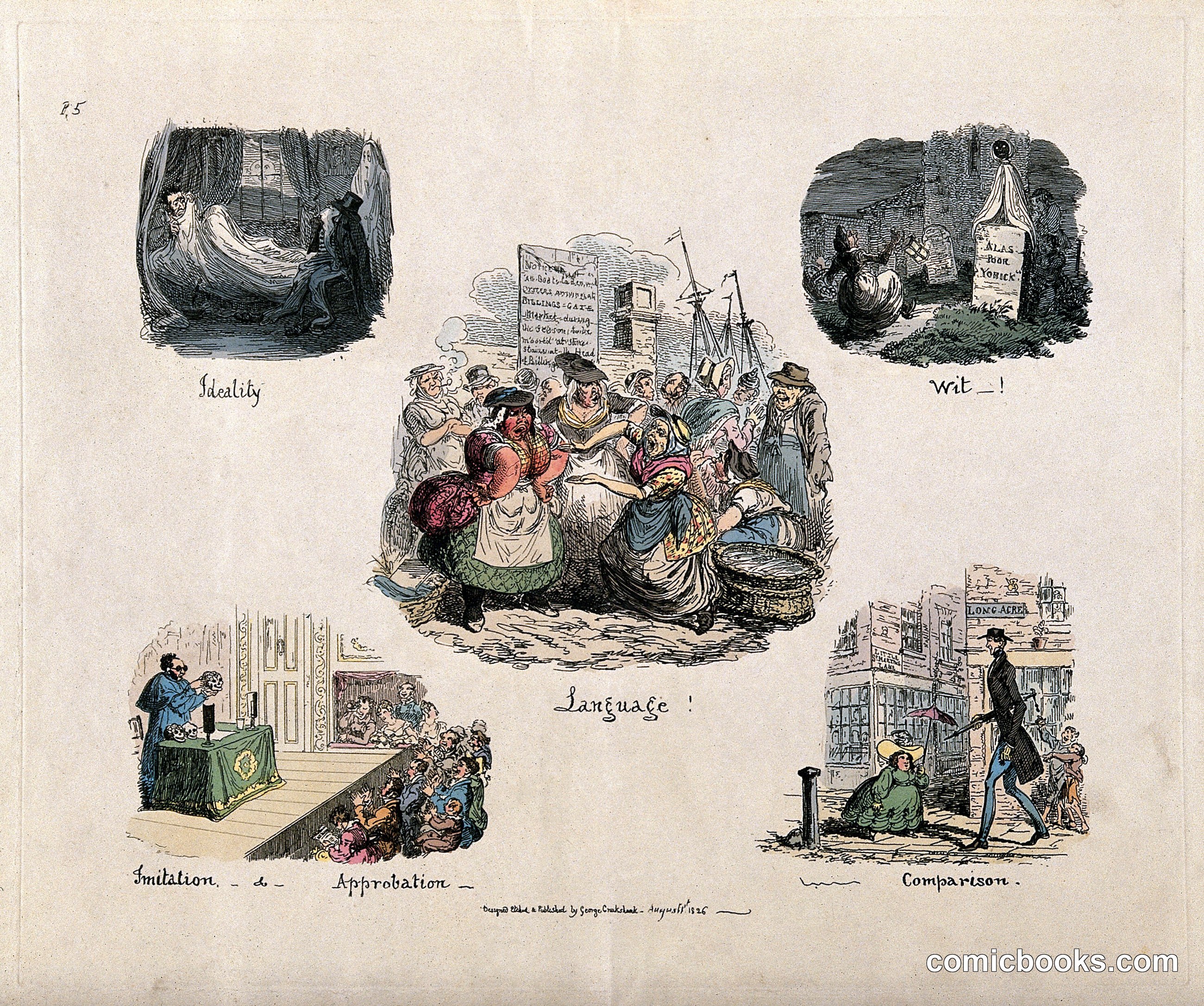 Phrenological Propensities: Language, Ideality, Wit, Imitation, Approbation, Comparison