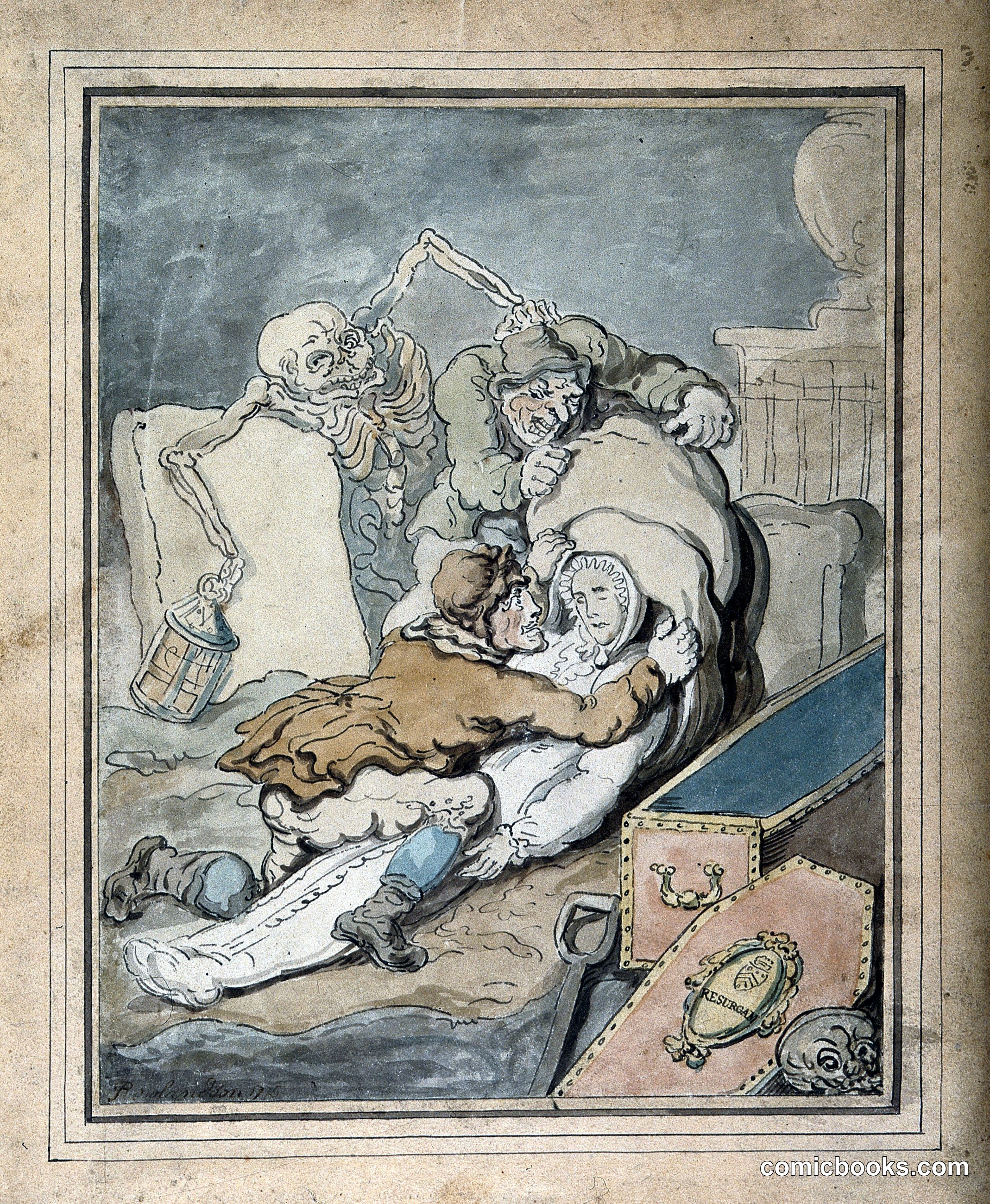 Death the Nightwatchman Surprises the Resurrection Men