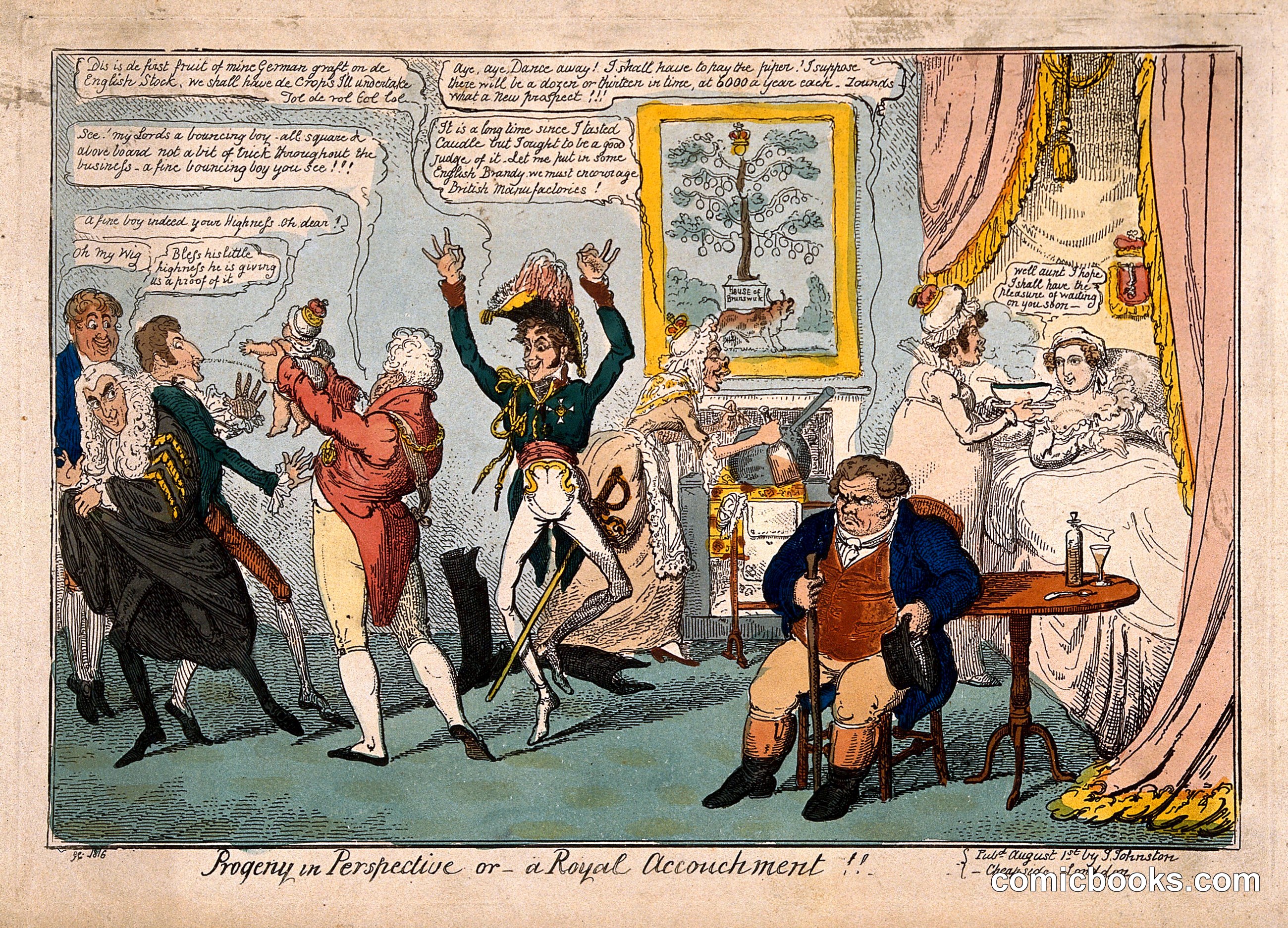 Progeny in Perspective, or a Royal Accouchement!!