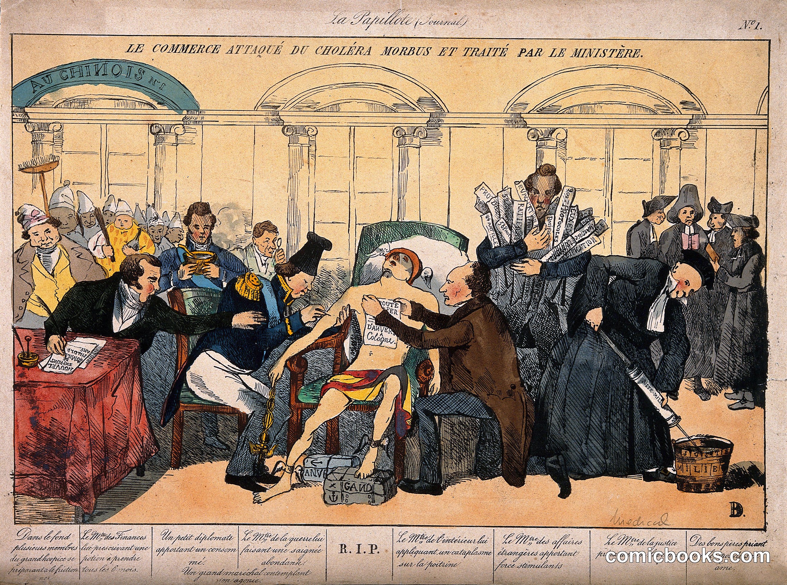 Le Commerce Atteint de Choléra (Commerce Struck by Cholera)