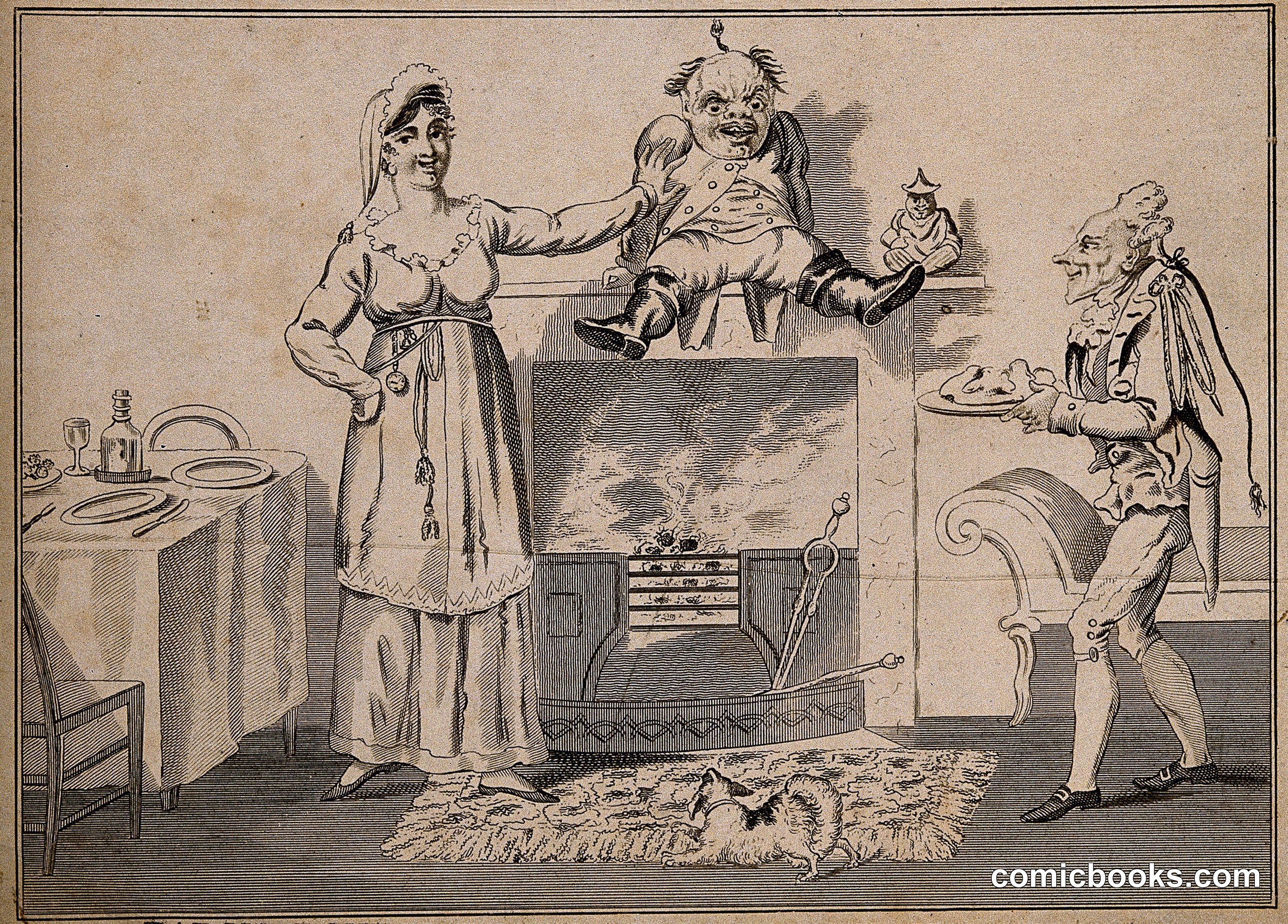 Baron Donder-Dronk-Dickdorf and Miss Quoltz, a Scene from a Musical Drama