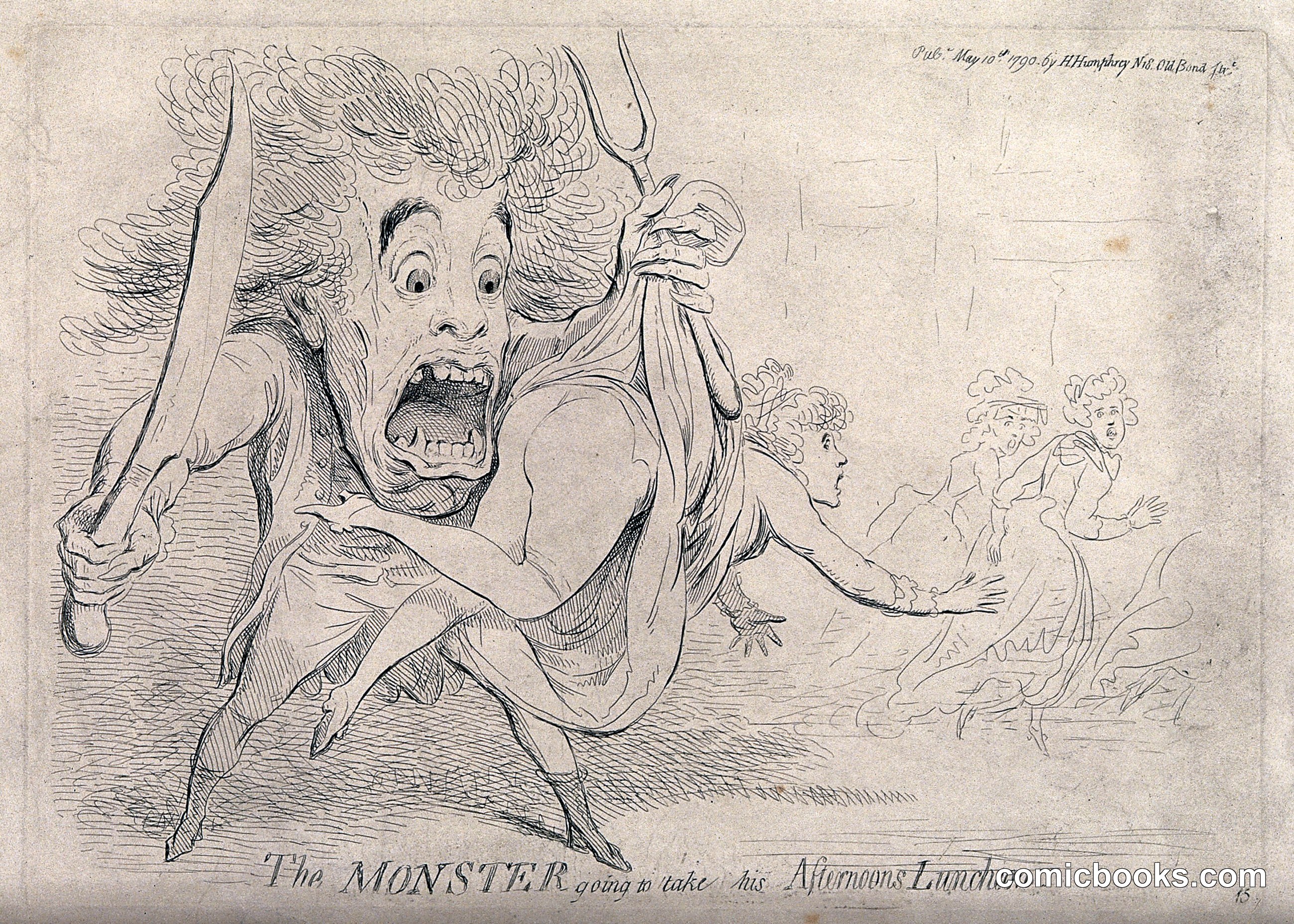 The Monster Going to Take His Afternoon Luncheon