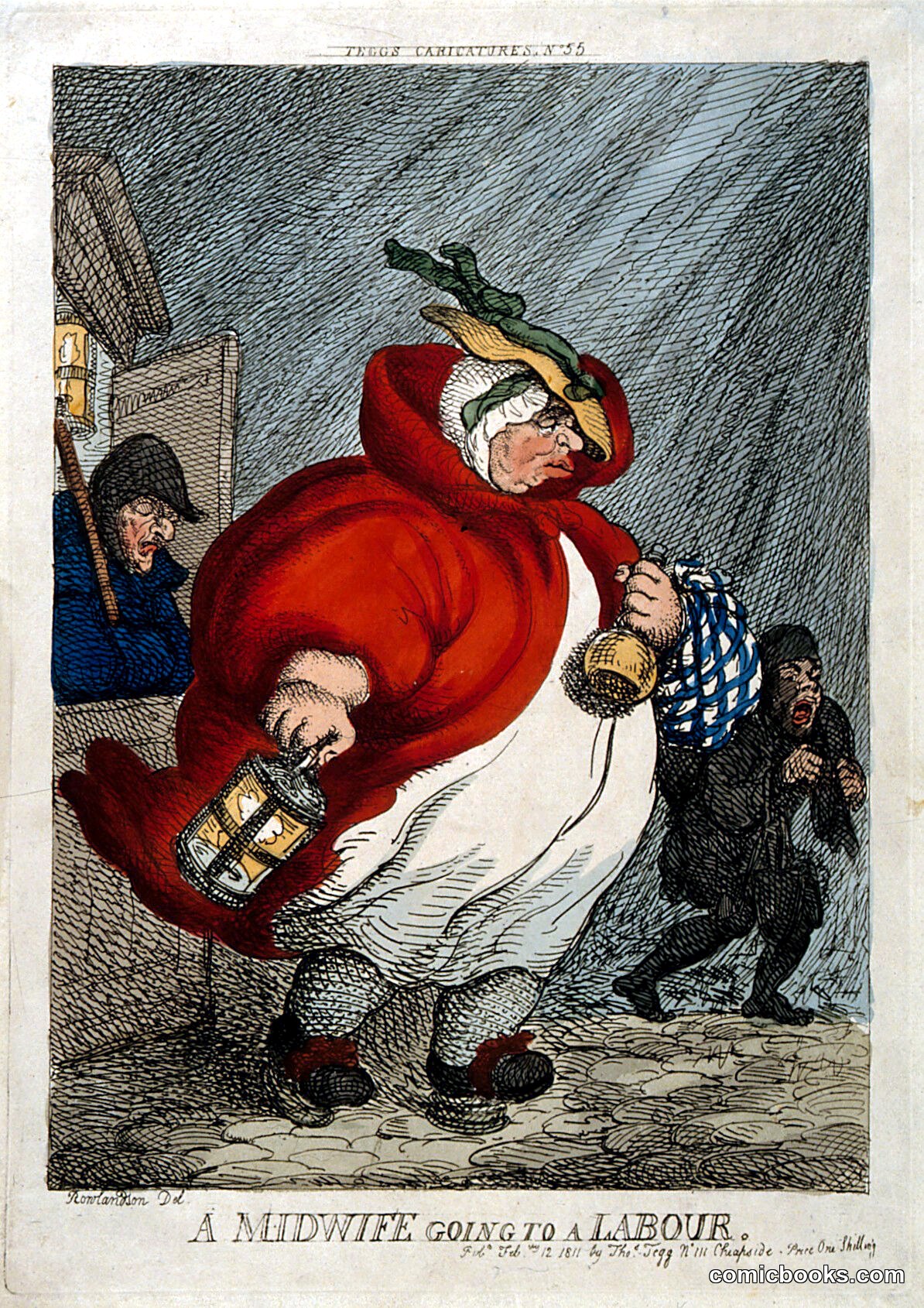 A Midwife Going to a Labour