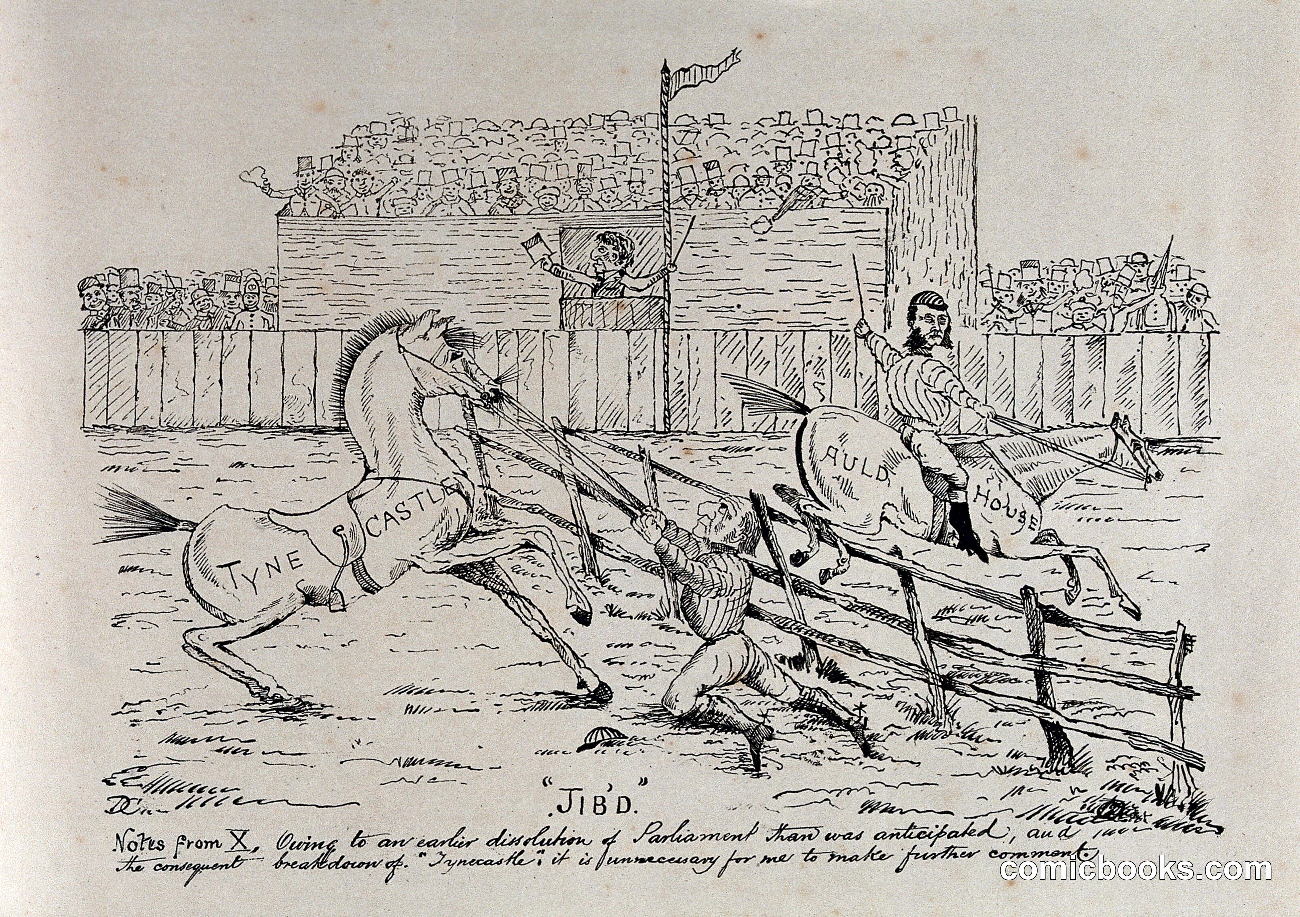 Gladstone as a Jockey Who Has Fallen Off His Horse