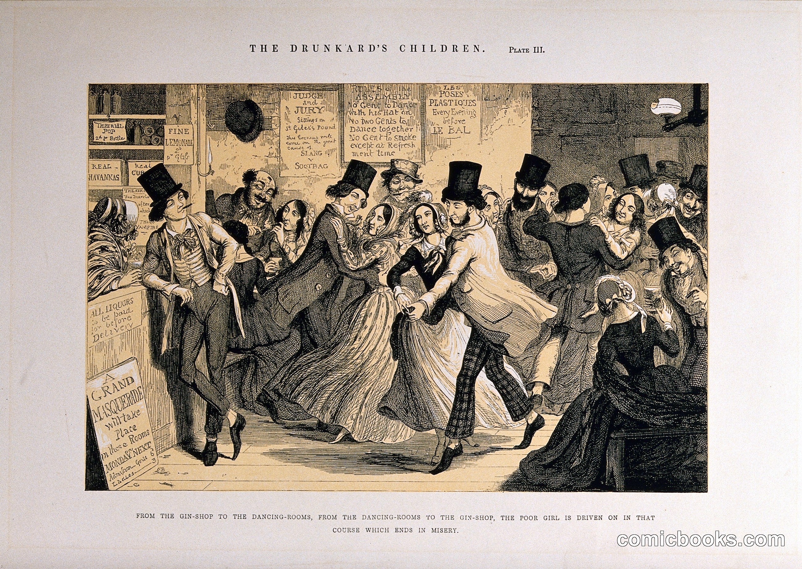 The Drunkard's Children, Plate III