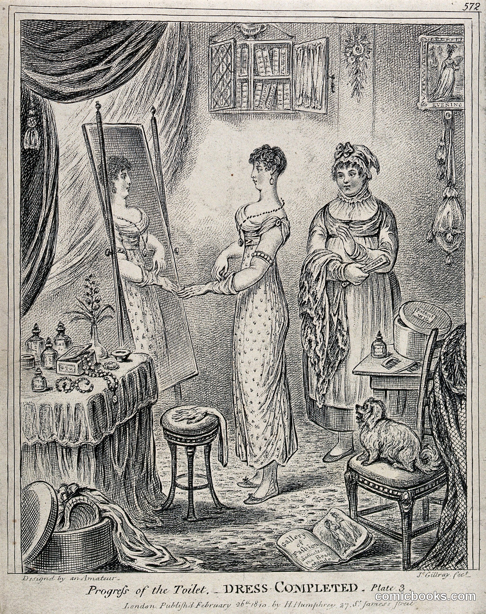 Progress of the Toilet — Dress Completed, Plate 3