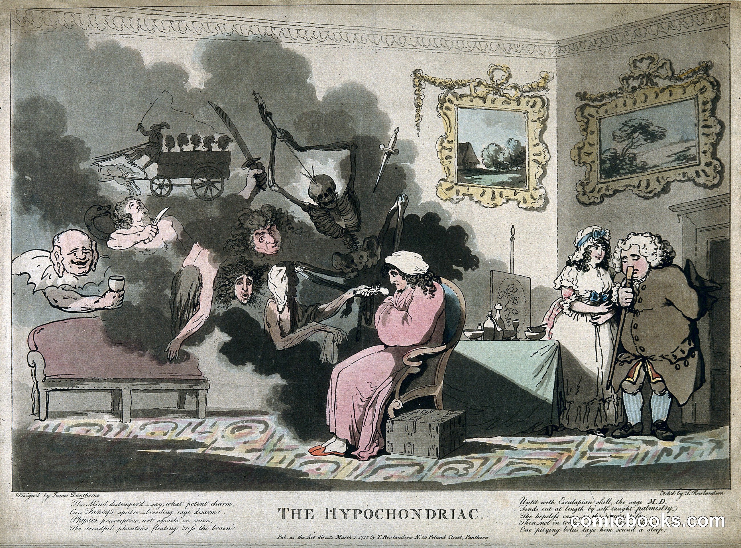 A Hypochondriac Surrounded by Doleful Spectres