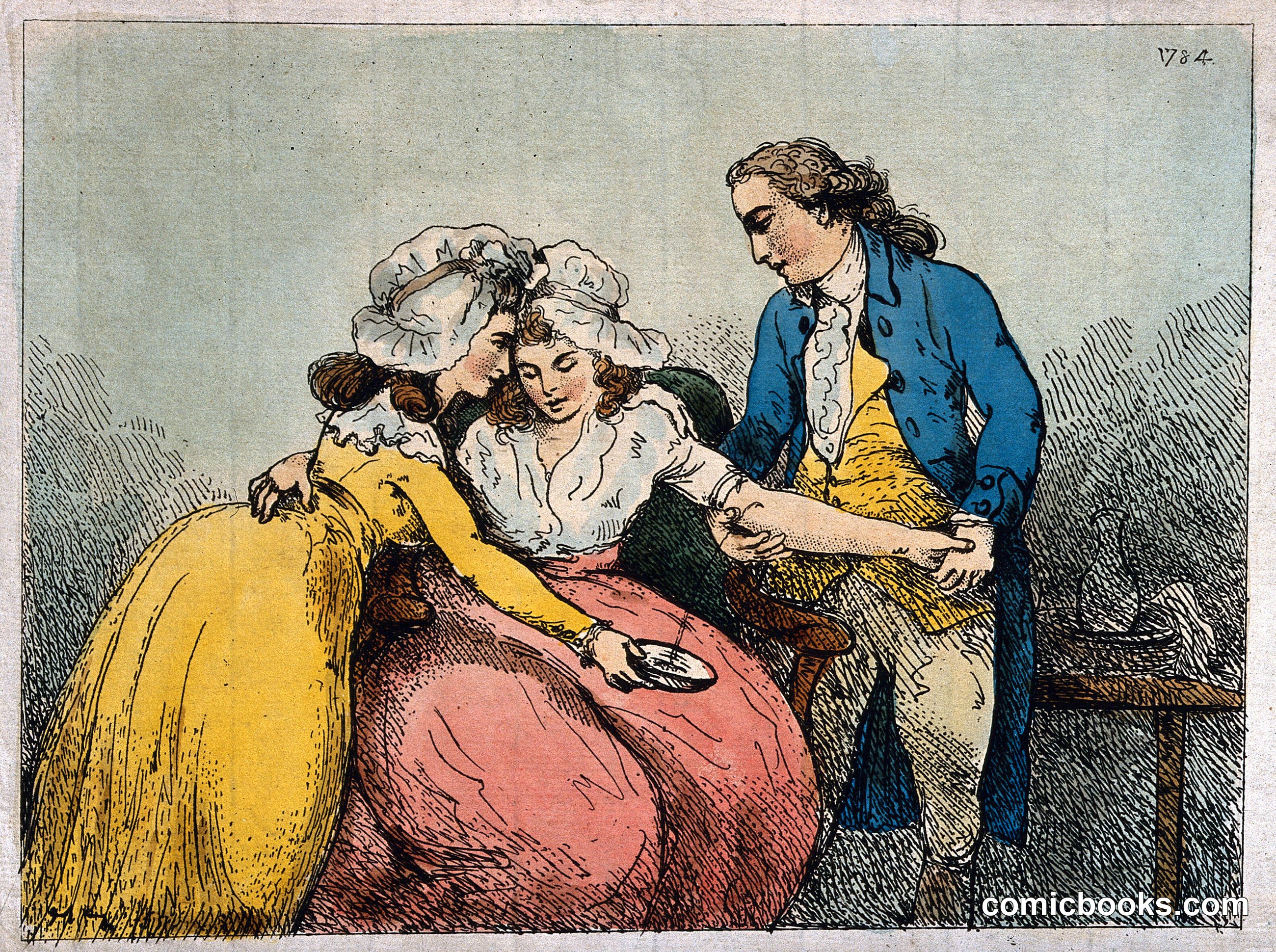 A Surgeon Bleeding a Young Woman