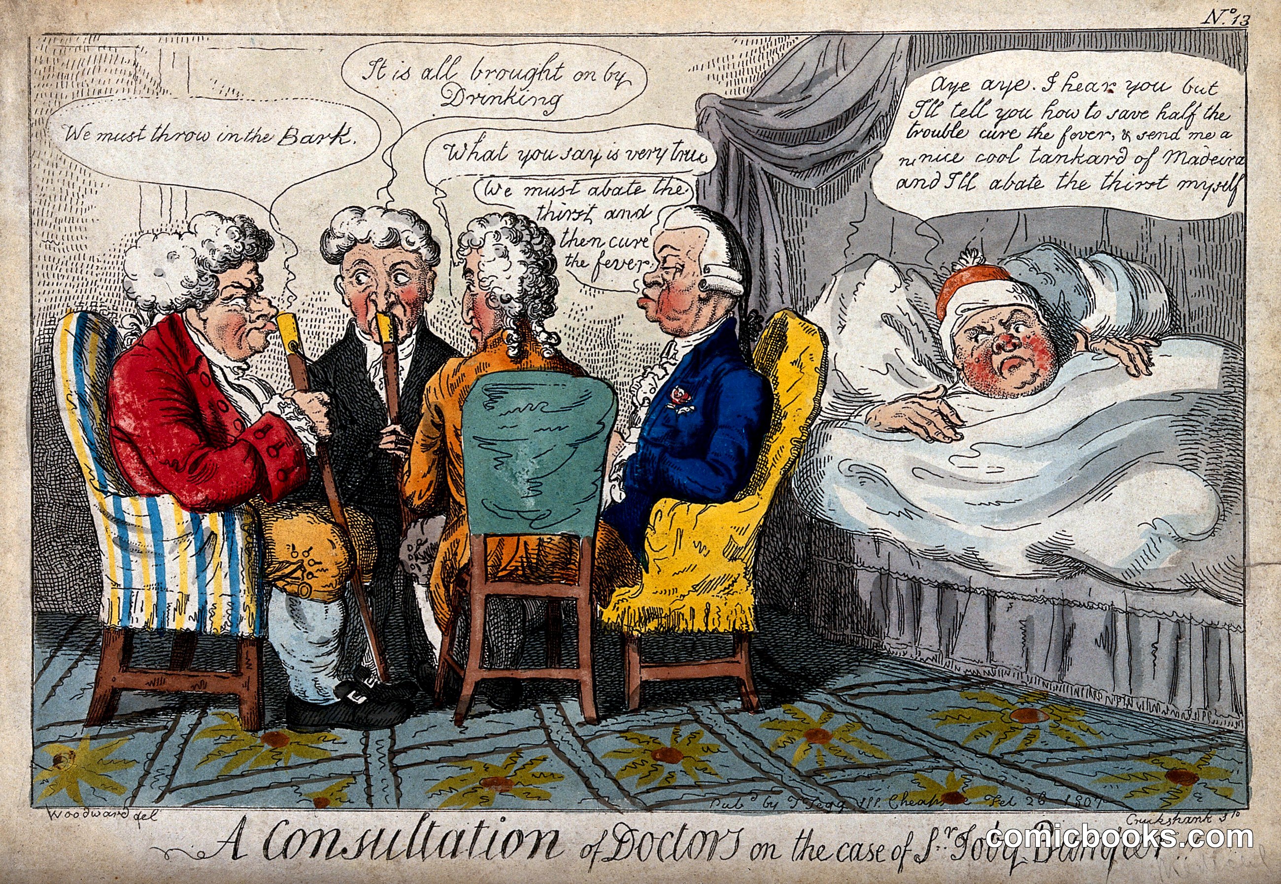 A Consultation of Doctors on the Case of Sir Toby Bumper