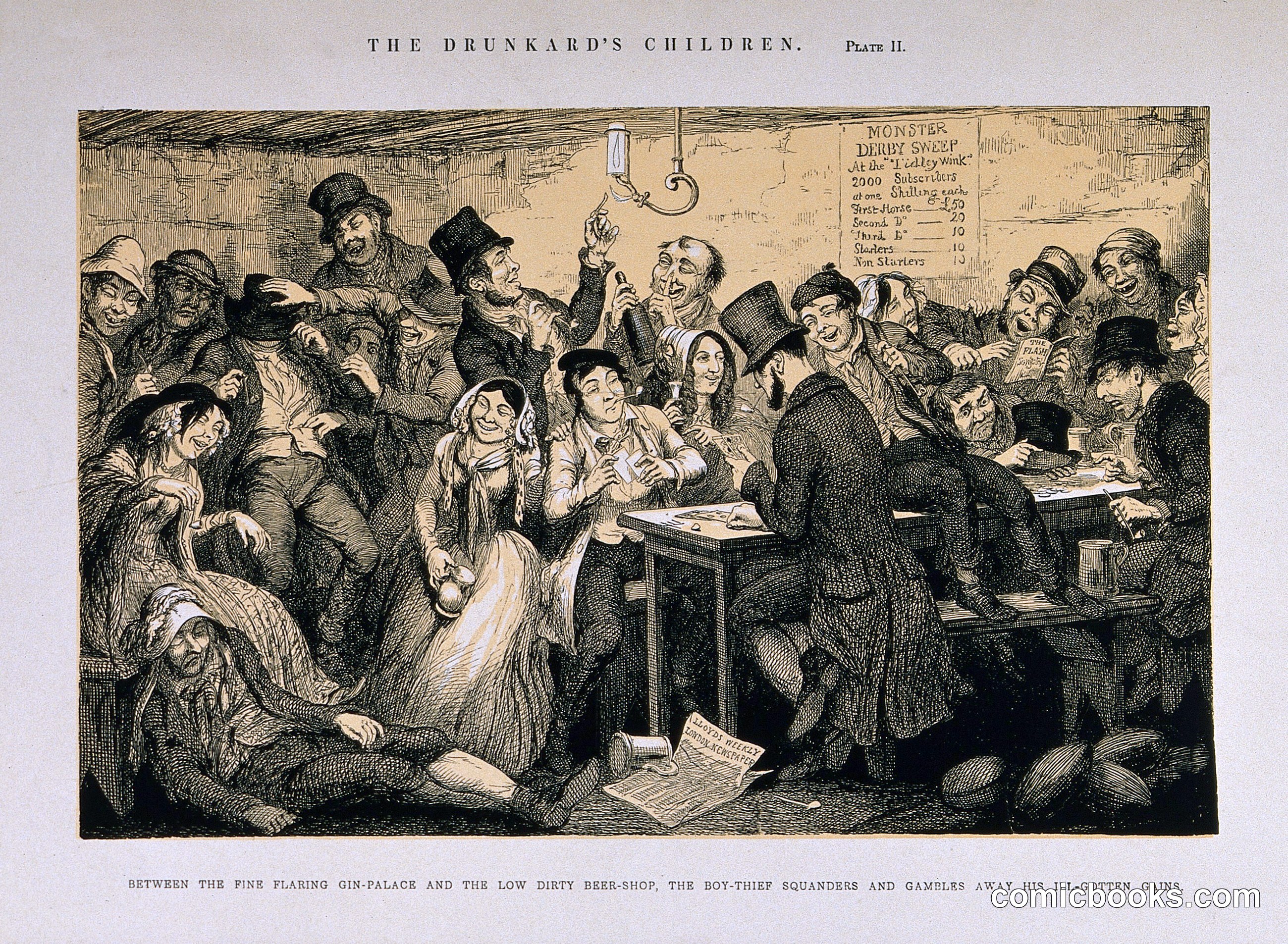 The Drunkard's Children, Plate II