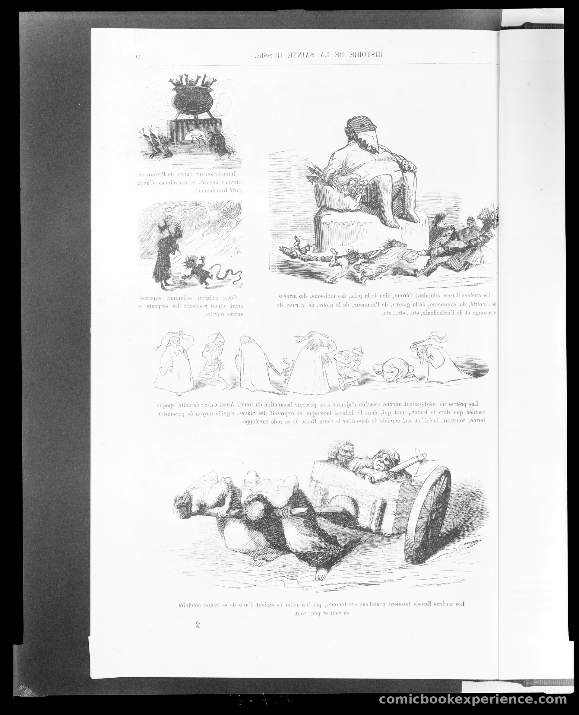 Page from *Histoire de la Sainte Russie*