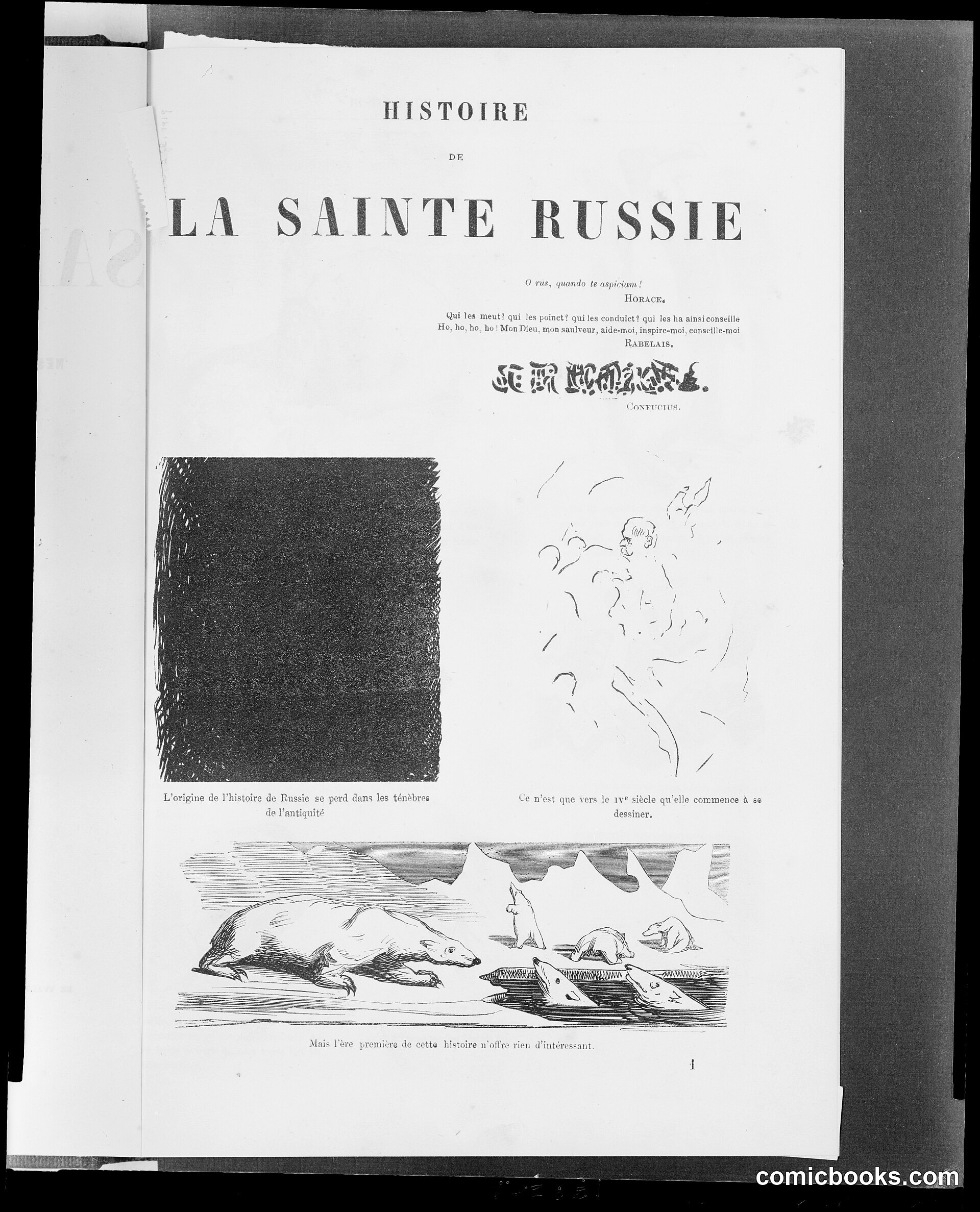 Title Page, *Histoire de la Sainte Russie*
