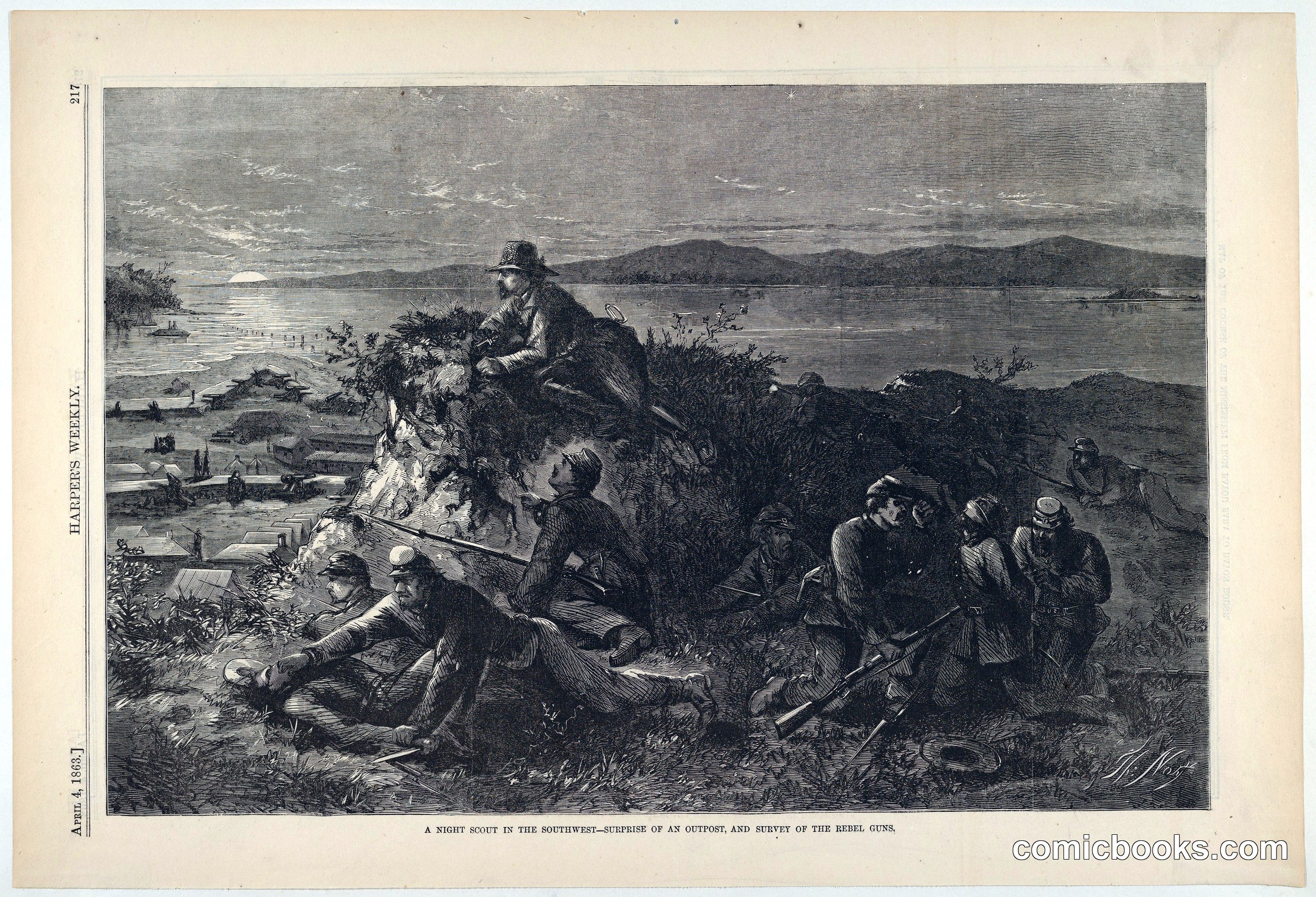A Night Scout in the Southwest – Surprise of an Outpost, and Survey of the Rebel Guns