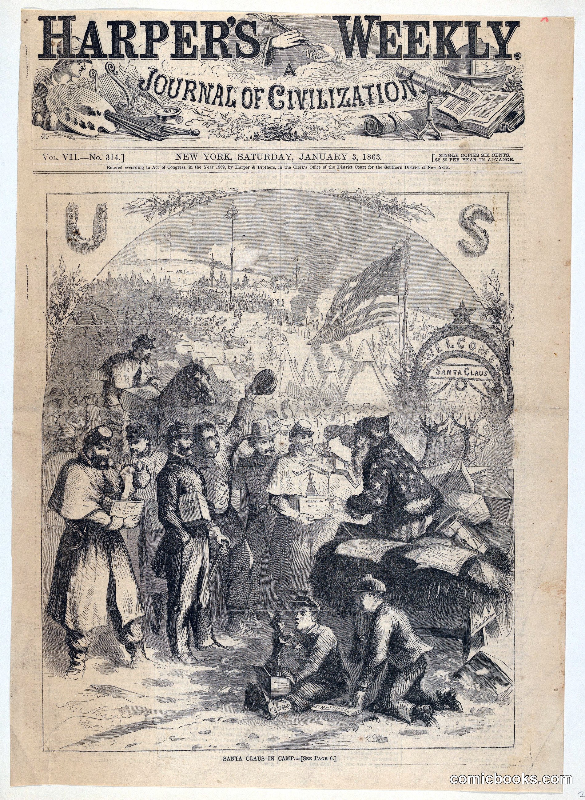 Santa Claus in Camp