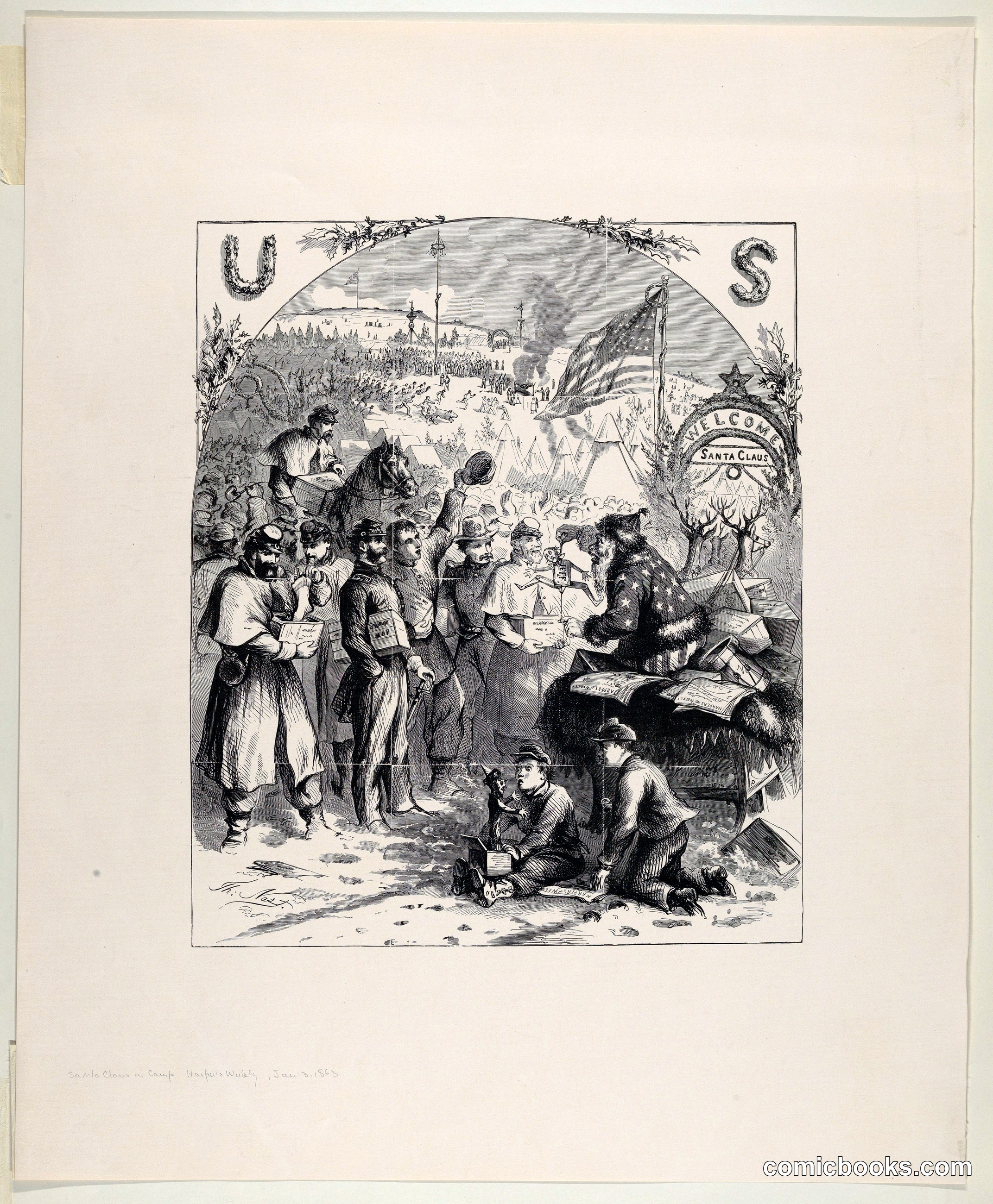 Santa Claus in Camp