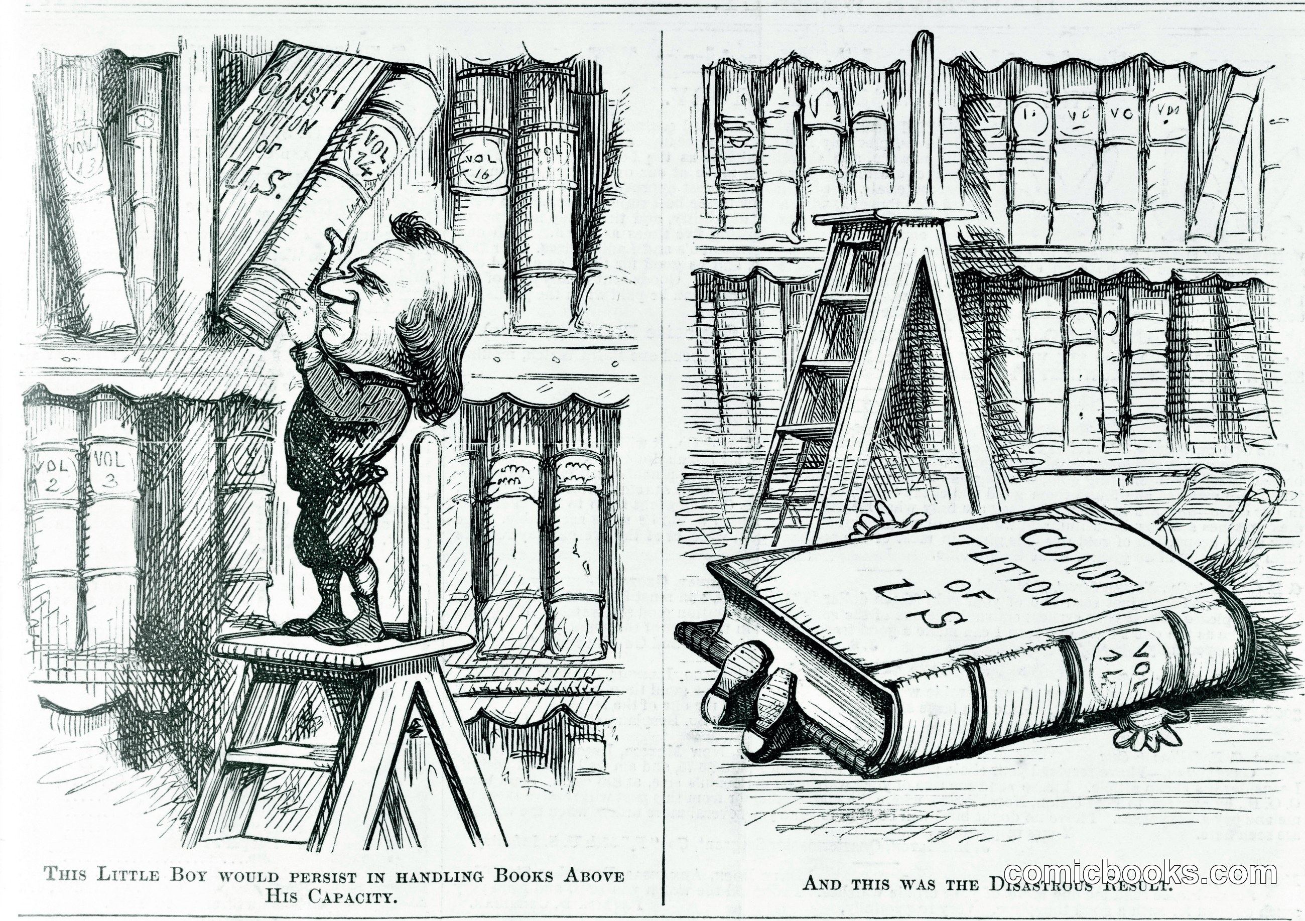 "This Little Boy Would Persist in Handling Books Above His Capacity"