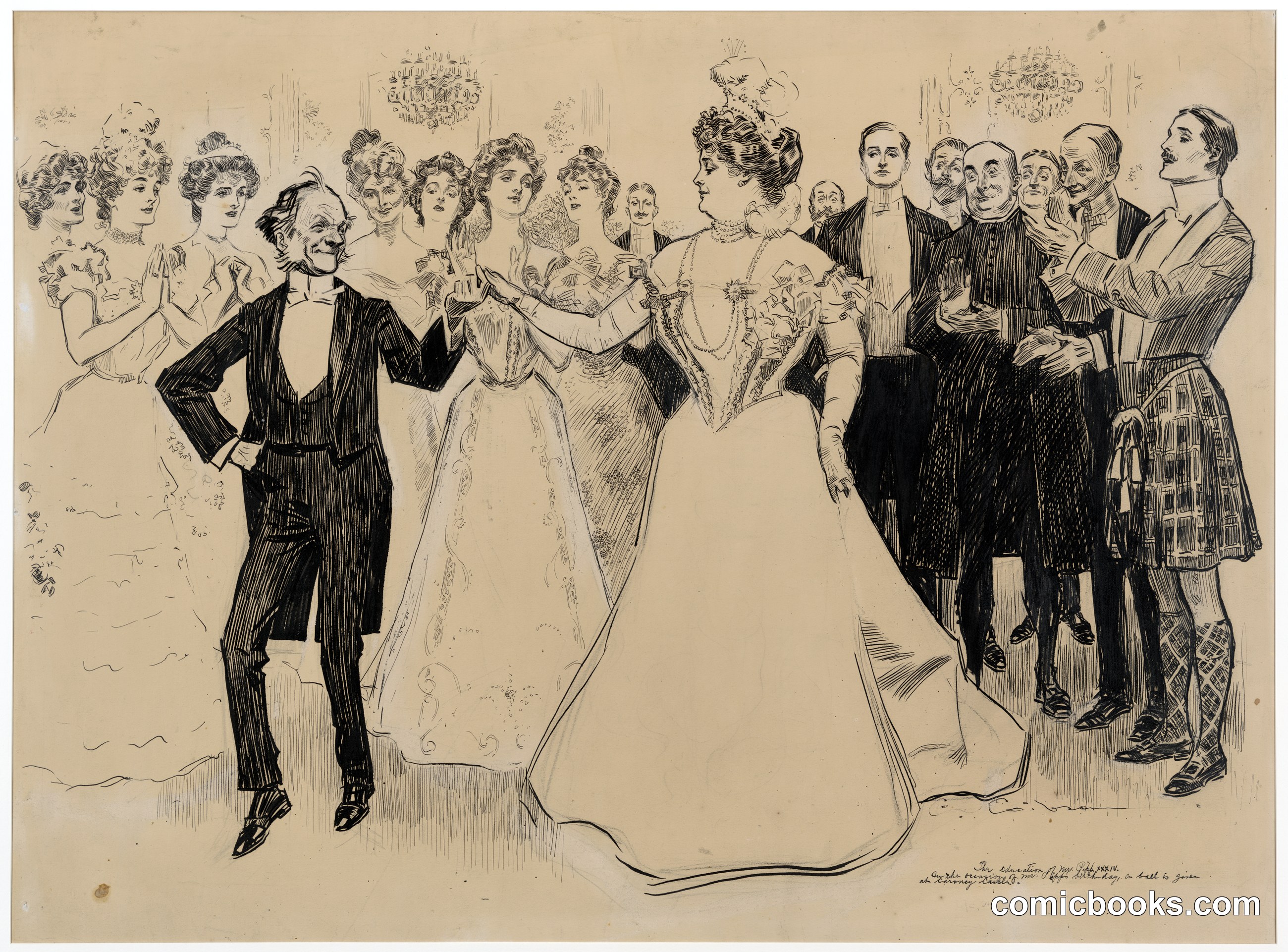 The Education of Mr. Pipp, XXXIV: On the Occasion of Mr. Pipp's Birthday, a Ball Is Given at Caroney Castle