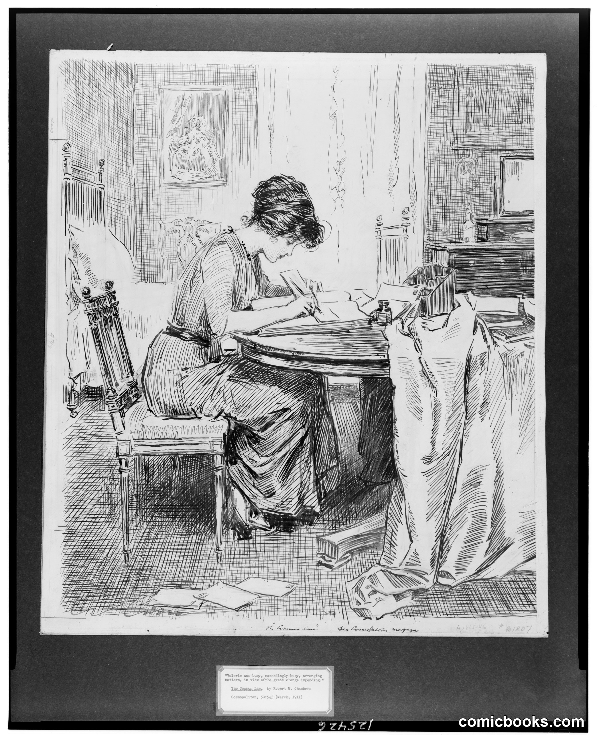 "Valerie was busy, exceedingly busy, arranging matters, in view of the great change impending"
