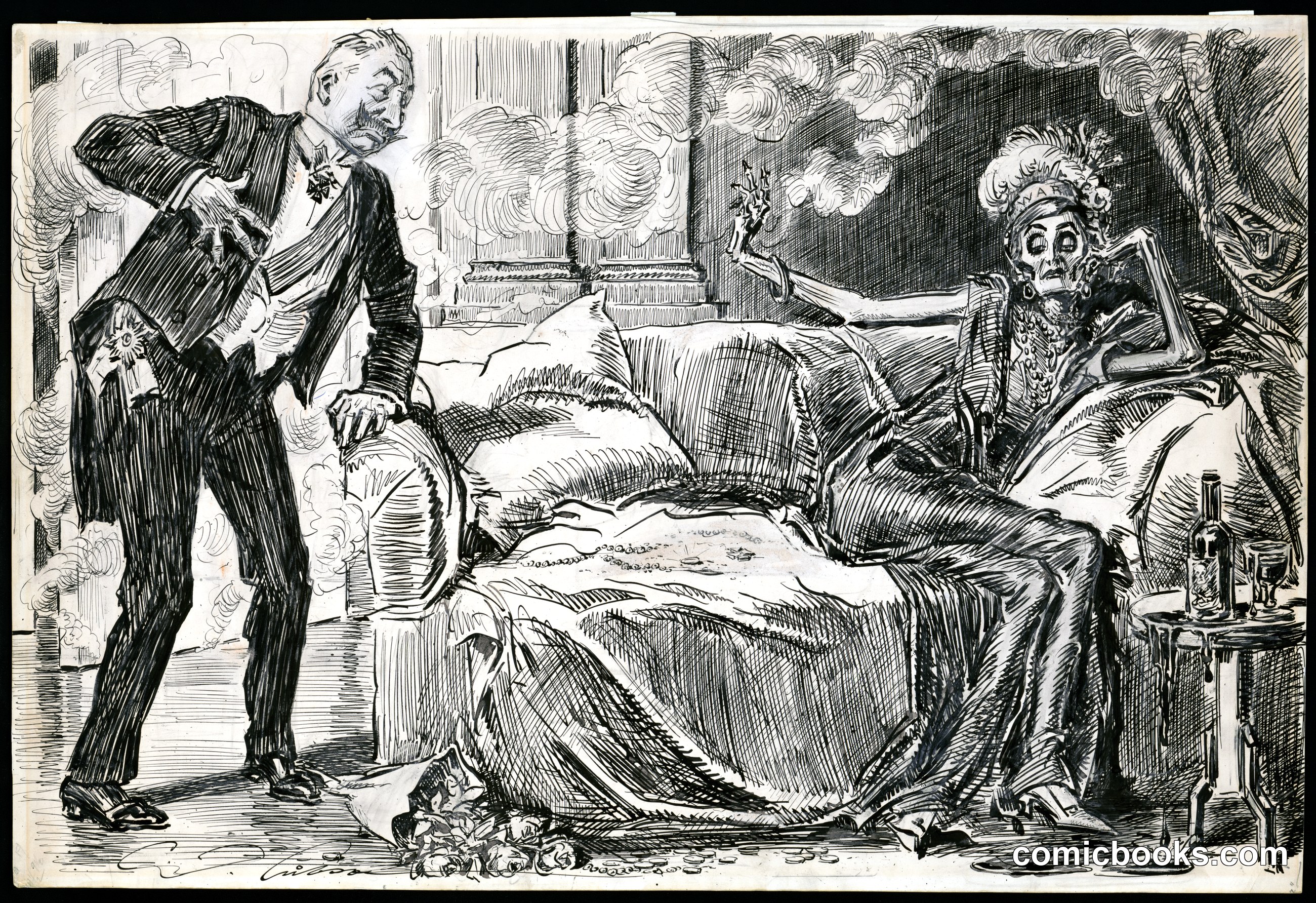 "And the fool, he called her his lady fair" / C.D. Gibson