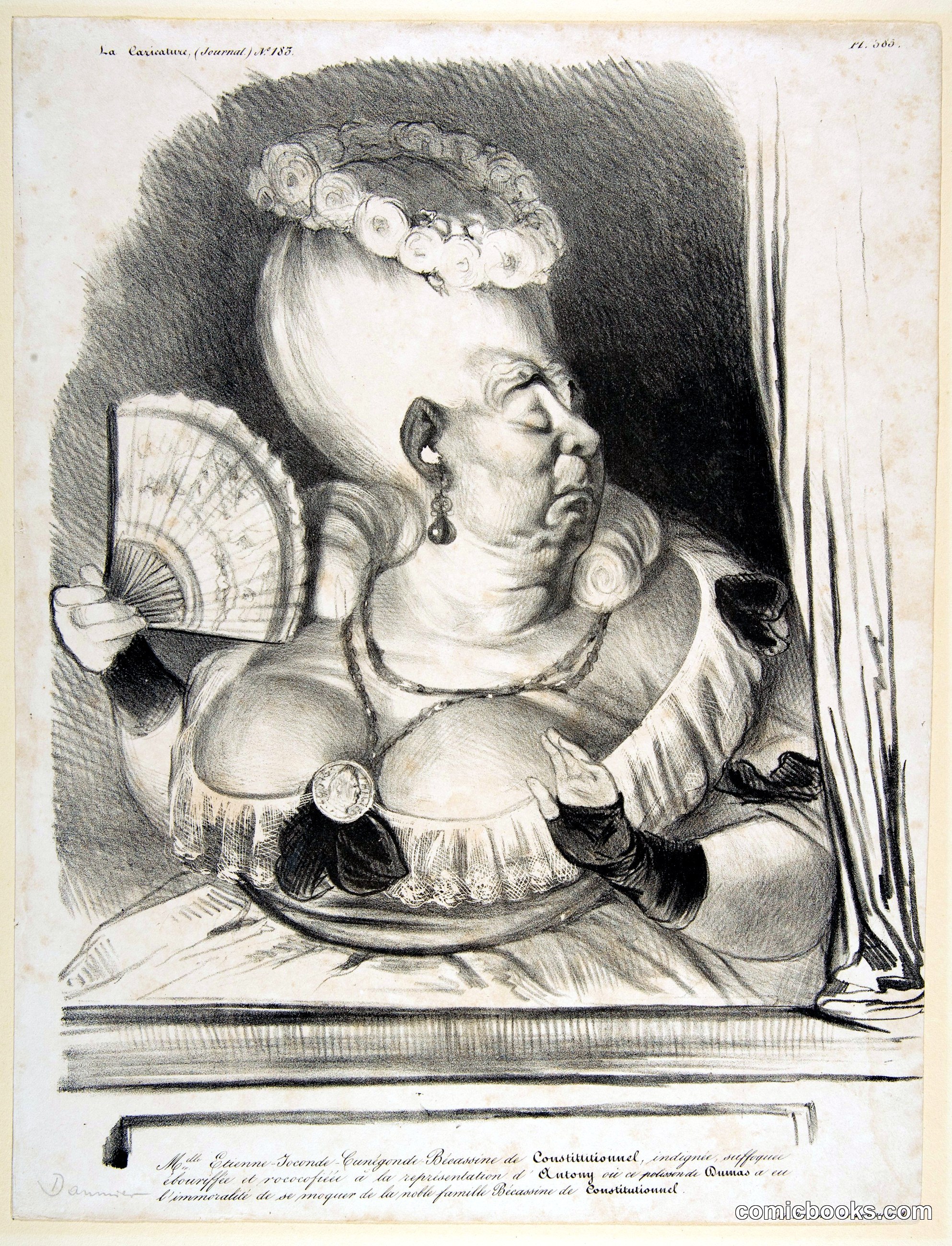 Caricature of *Le Constitutionnel*