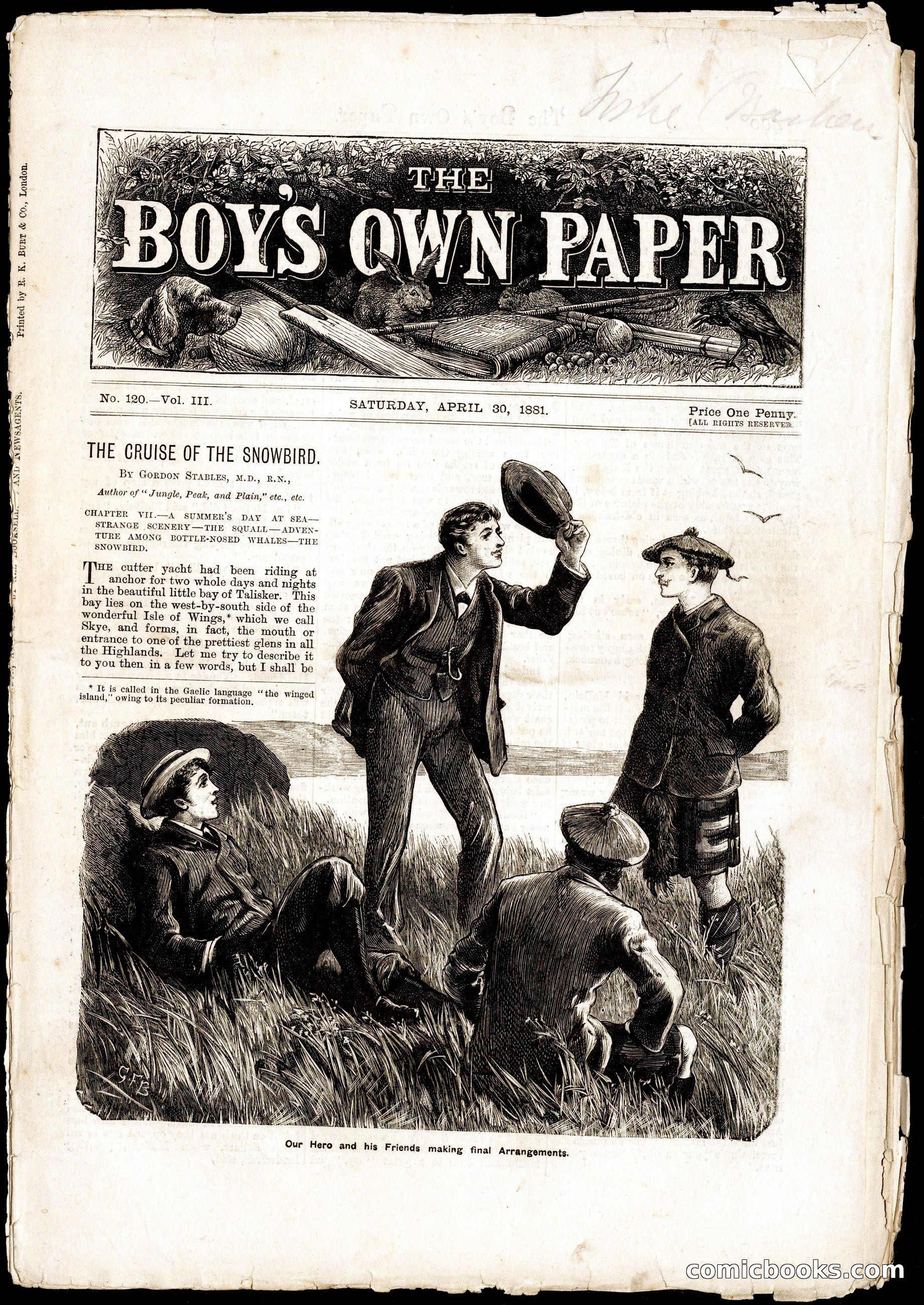 The Boy's Own Paper: The Cruise of the Snowbird