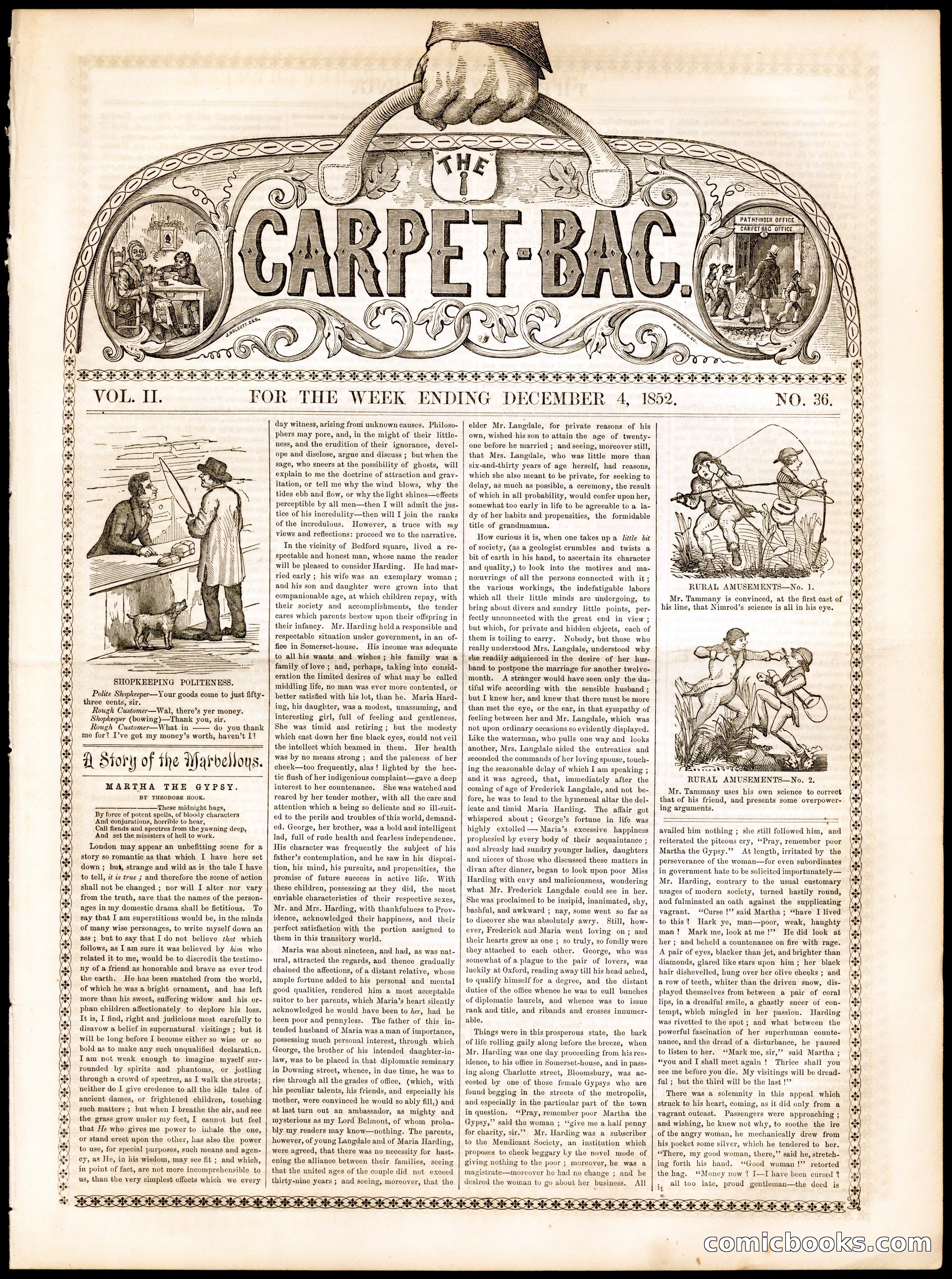 The Carpet-Bag, Vol. II, No. 36