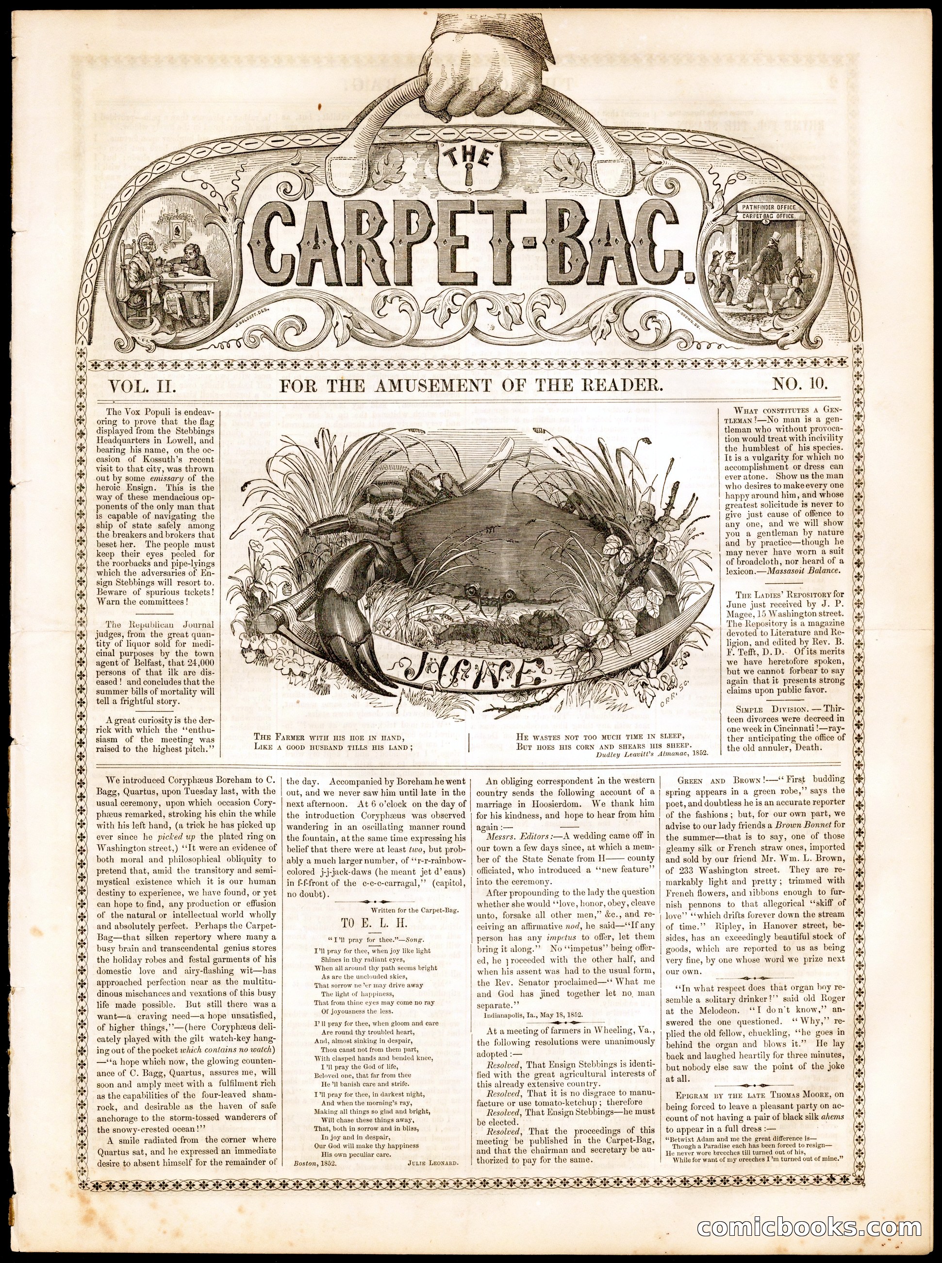 The Carpet-Bag, Vol. II, No. 10
