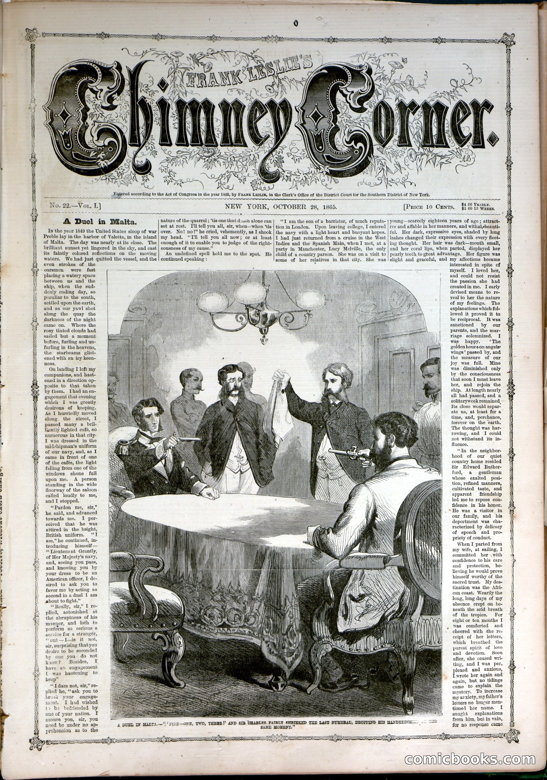 Frank Leslie's Chimney Corner, Vol. I, No. 22