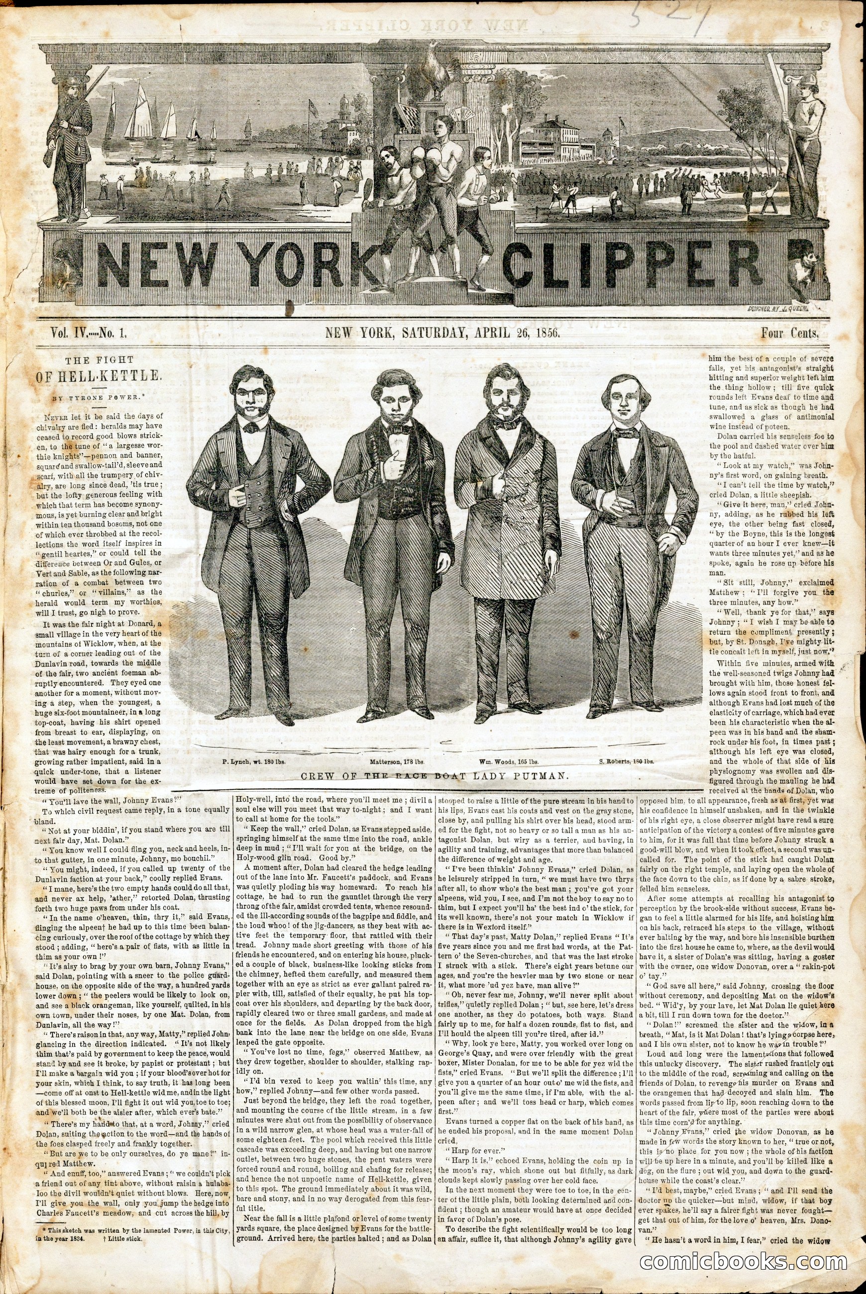 New York Clipper, Vol. IV, No. 1