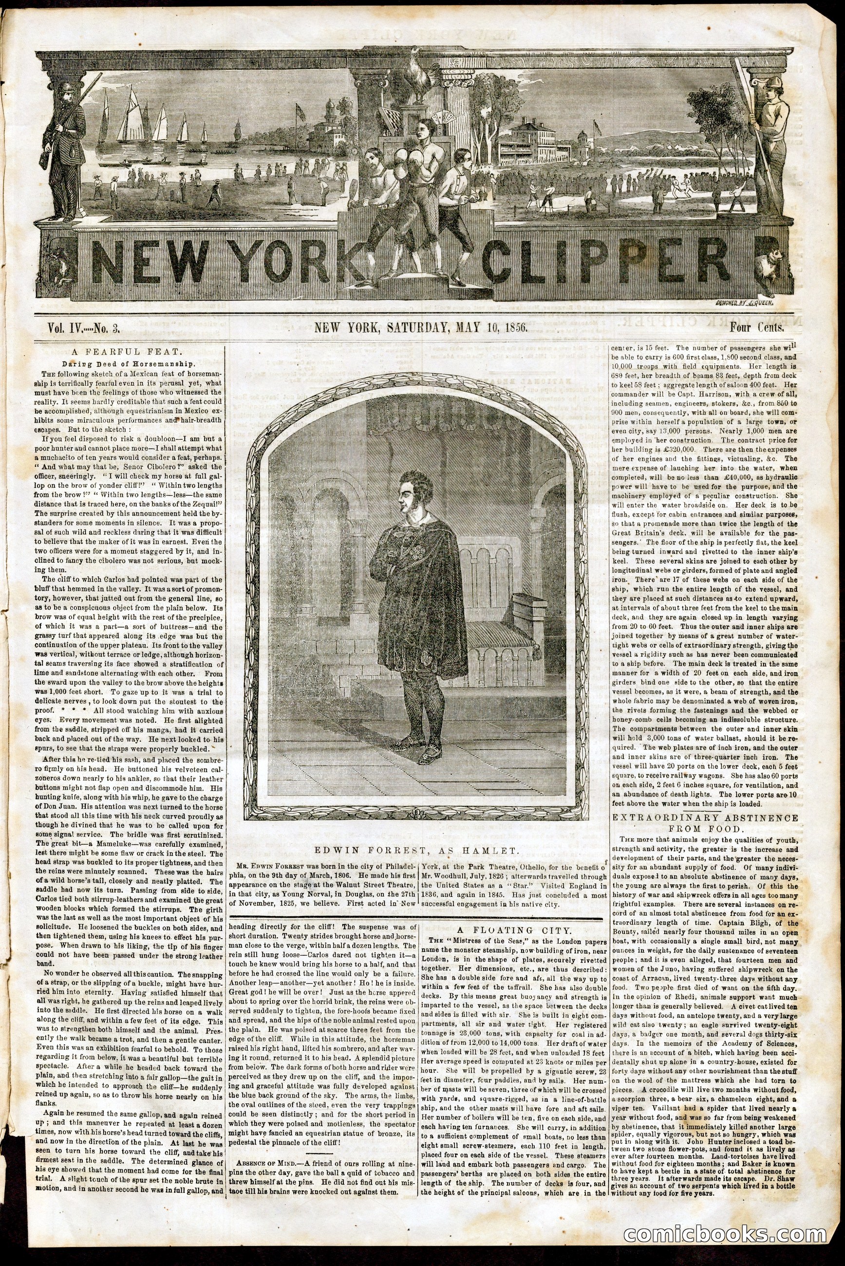 New York Clipper, Vol. IV, No. 3
