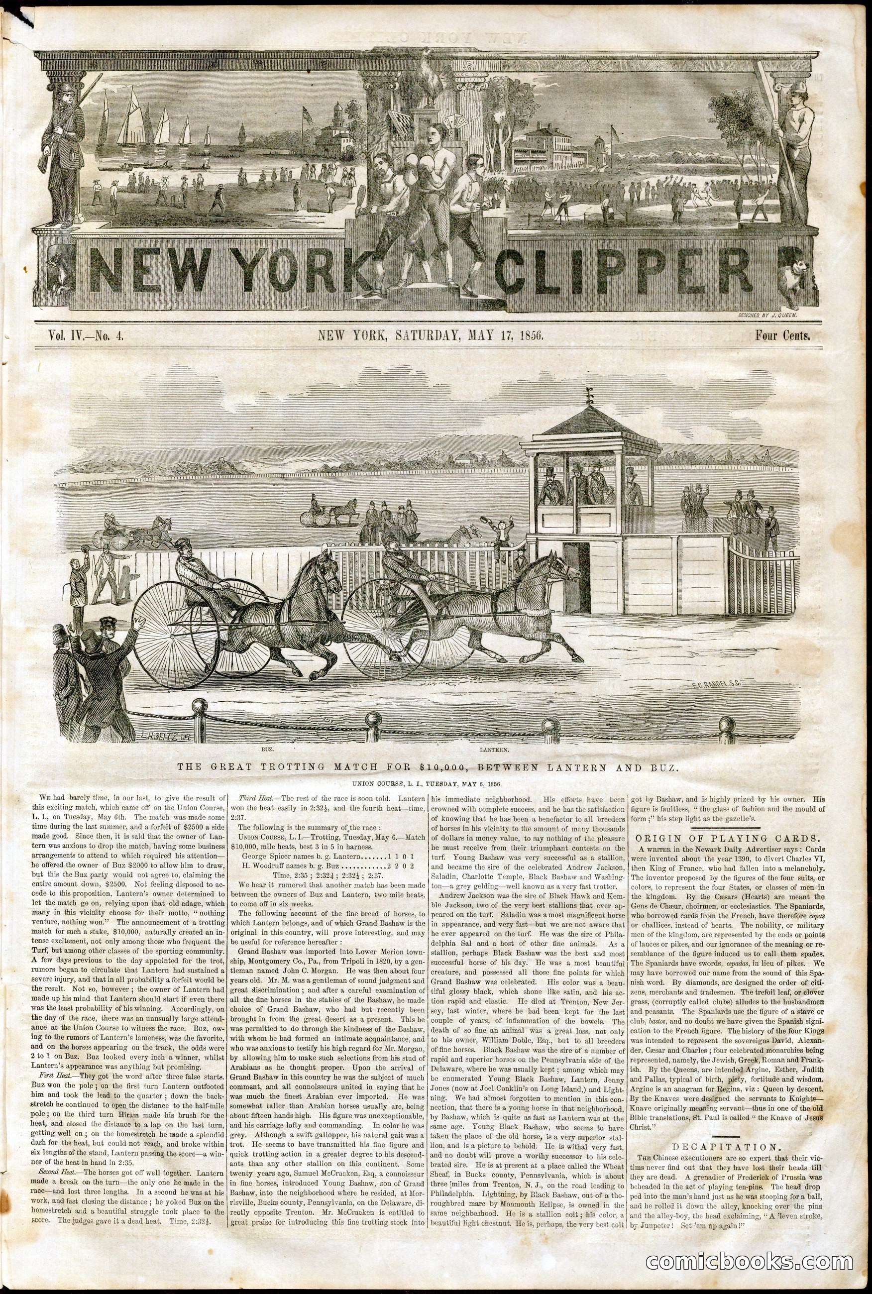 New York Clipper, May 17, 1856
