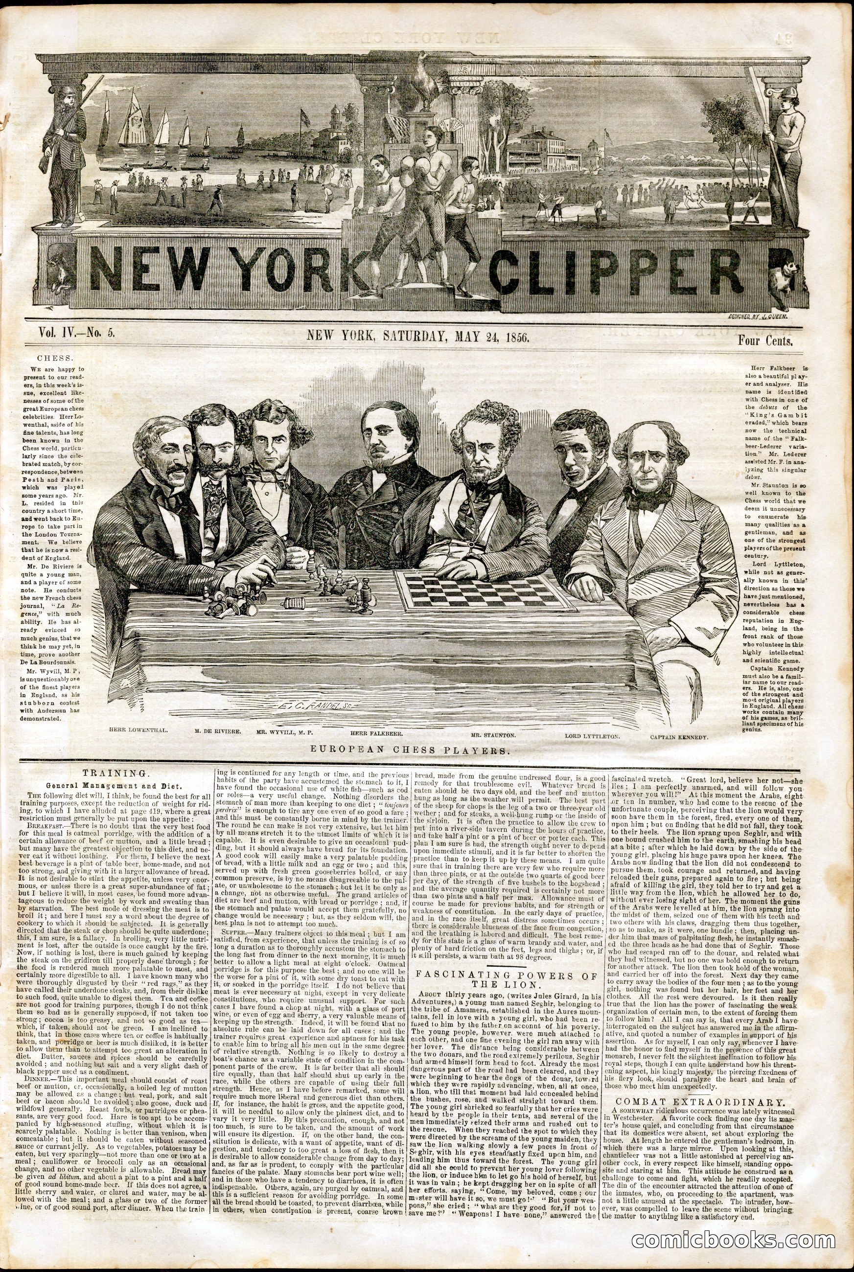 New York Clipper, Vol. IV, No. 5