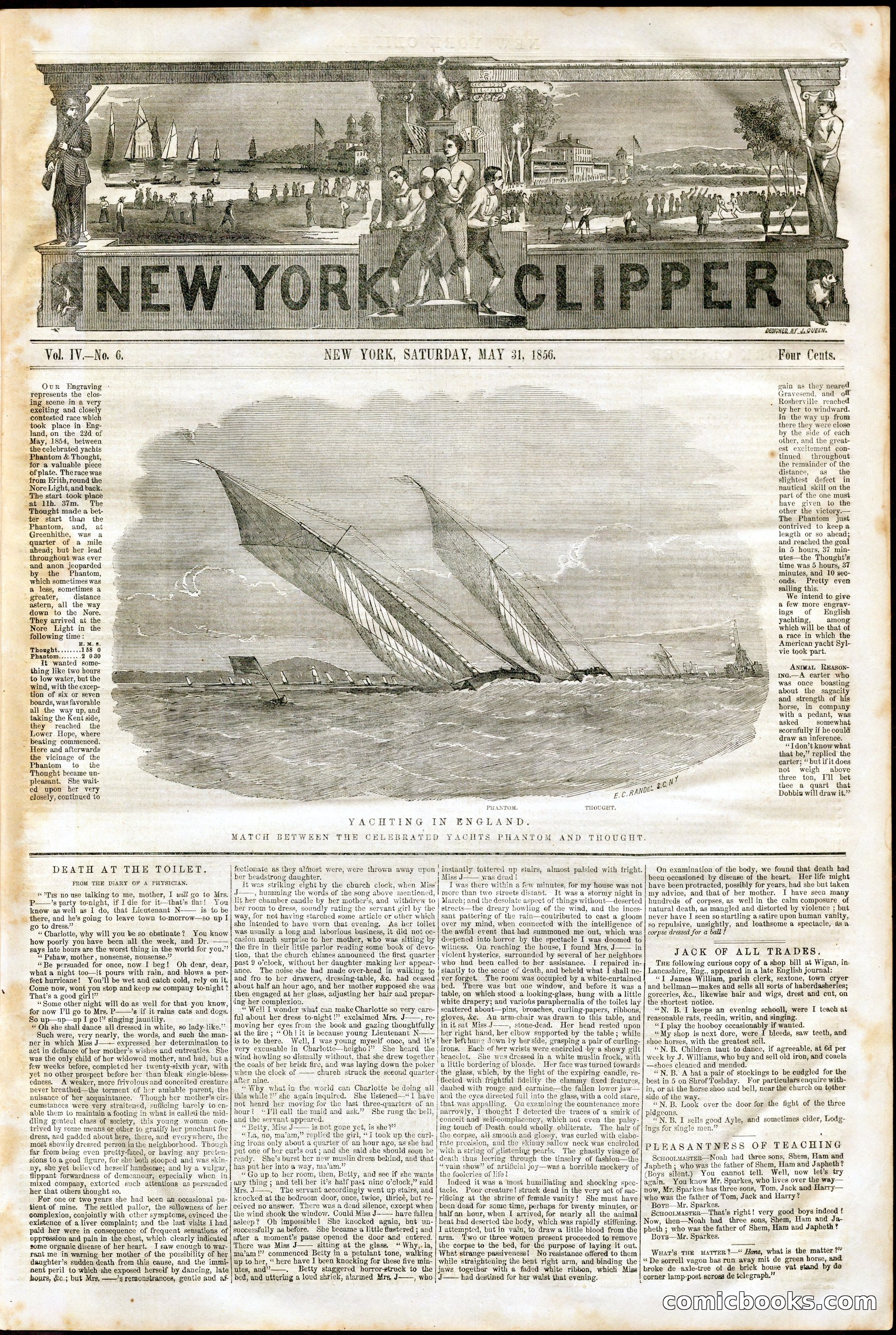 New York Clipper, Vol. IV, No. 6