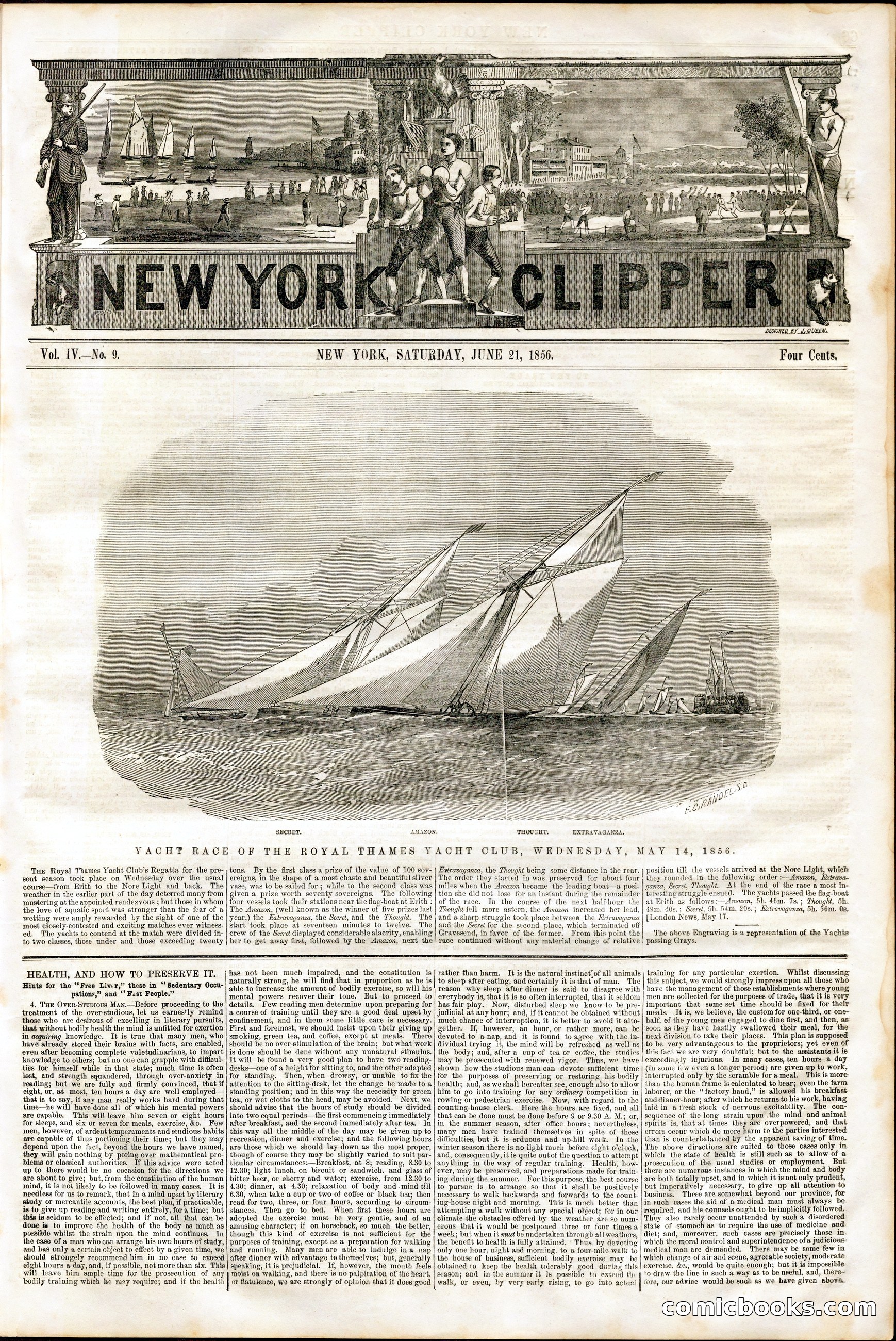 New York Clipper, Vol. IV, No. 9