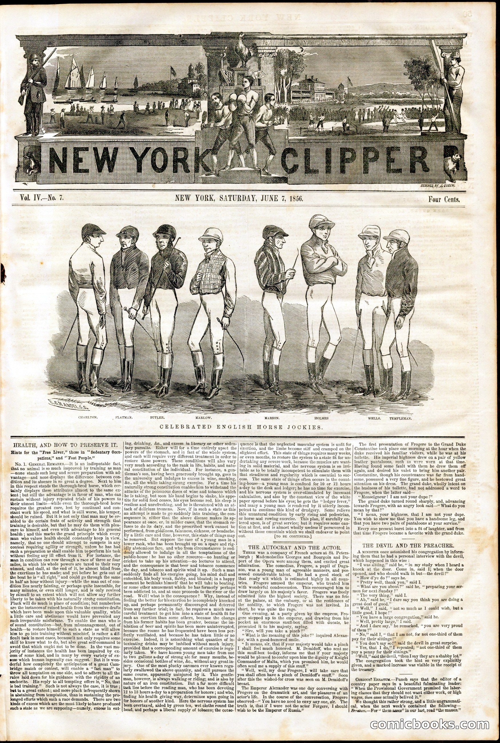 New York Clipper (Vol. IV, No. 7)
