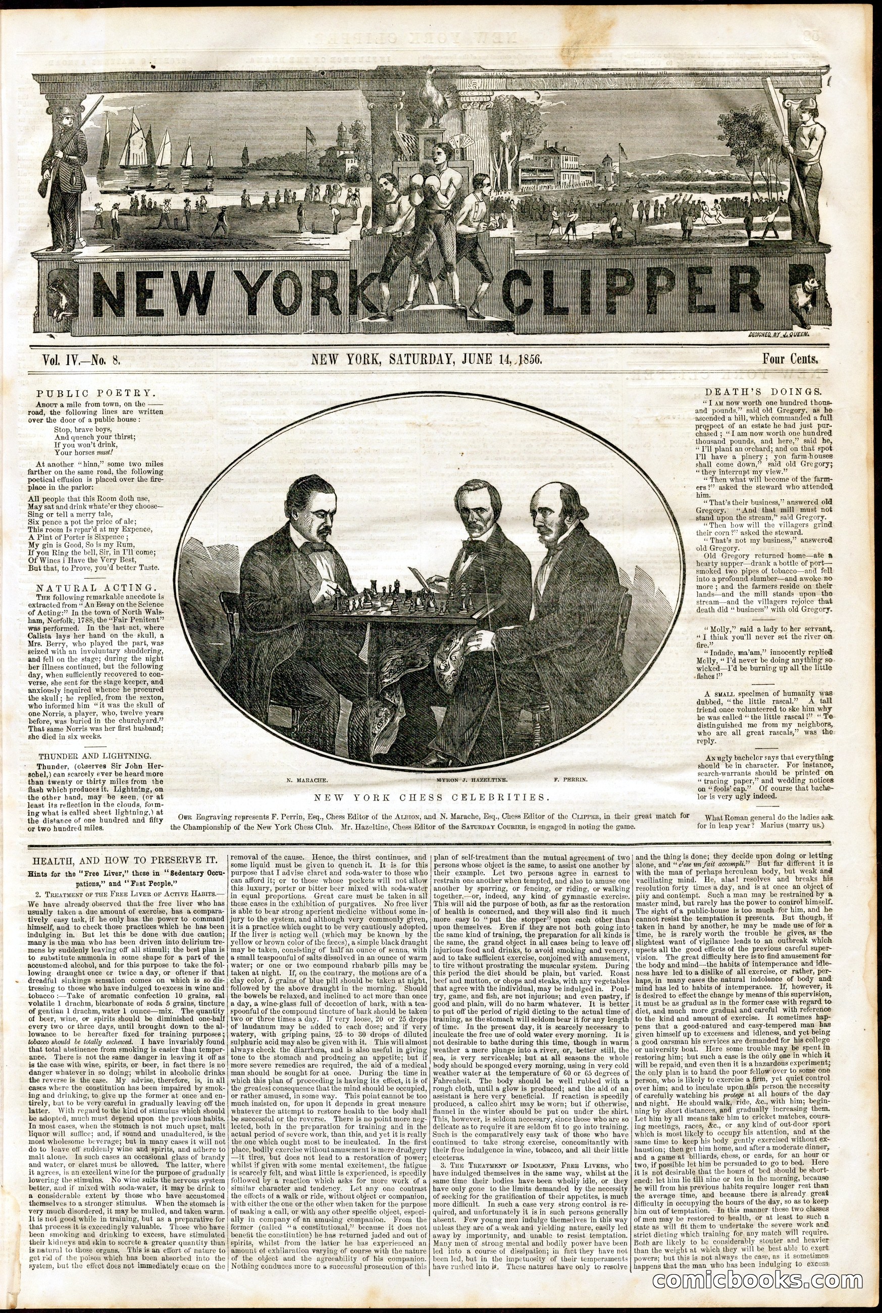 New York Clipper, Vol. IV, No. 8