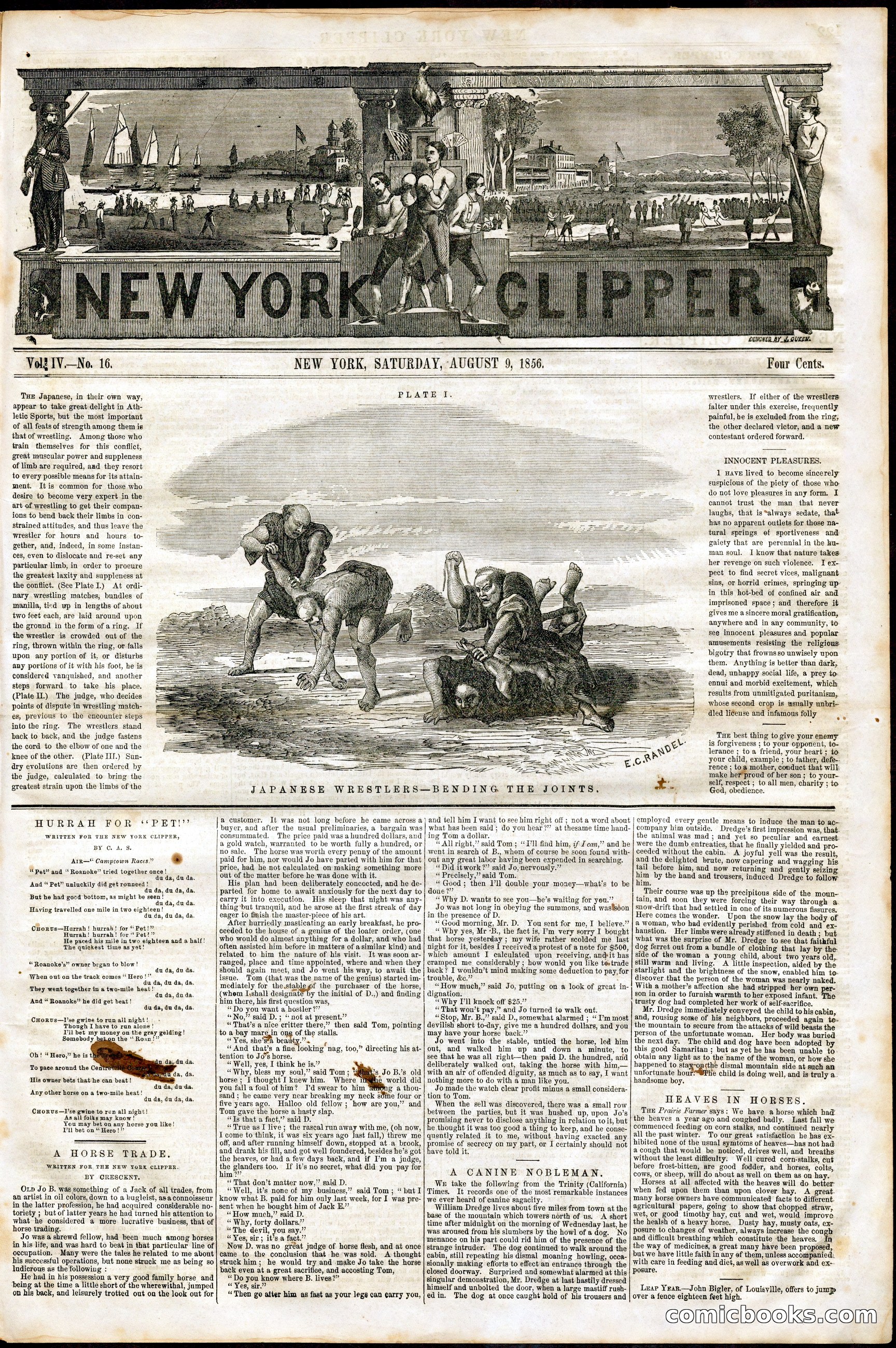 New York Clipper, Vol. IV, No. 16