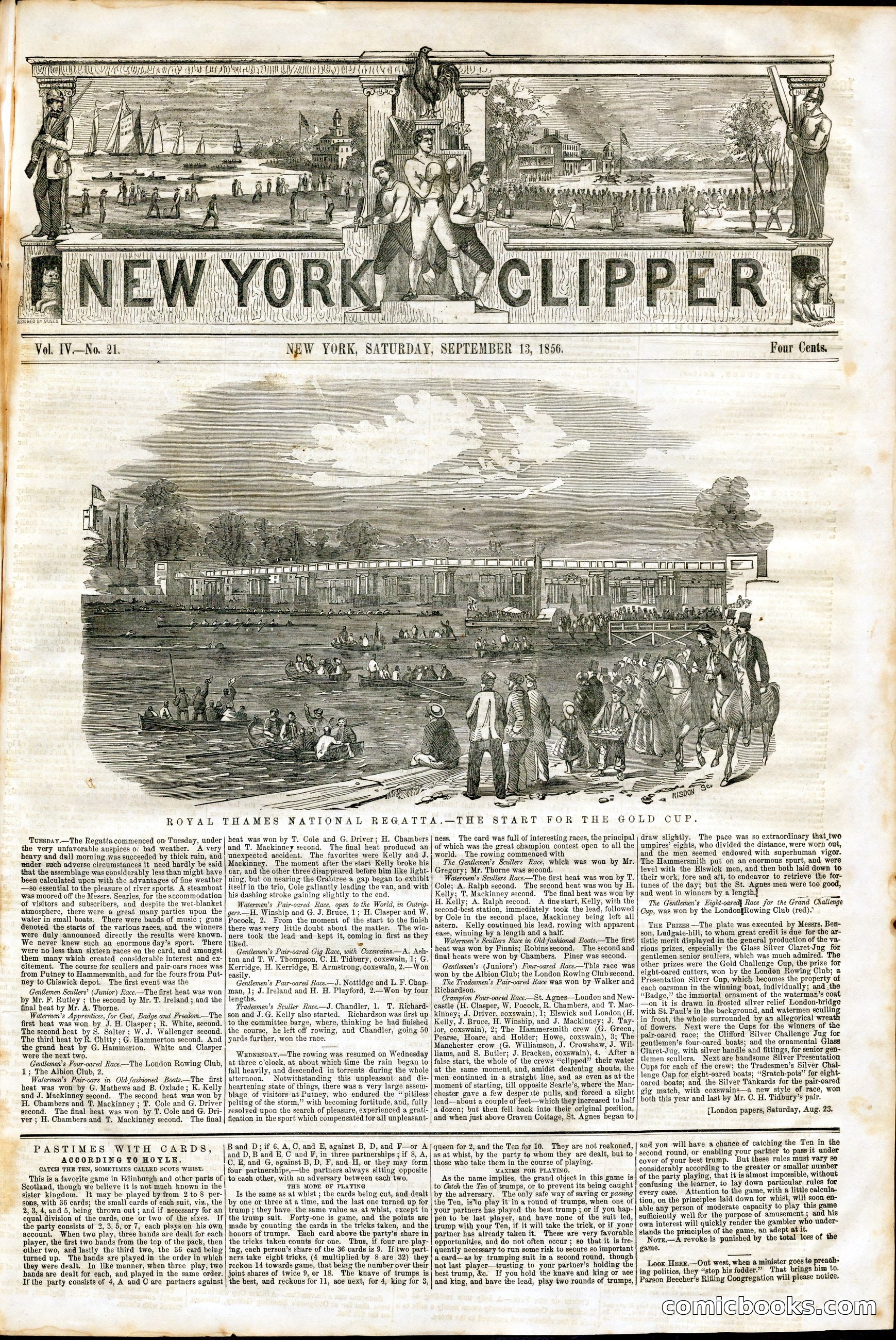 New York Clipper, Vol. IV, No. 21