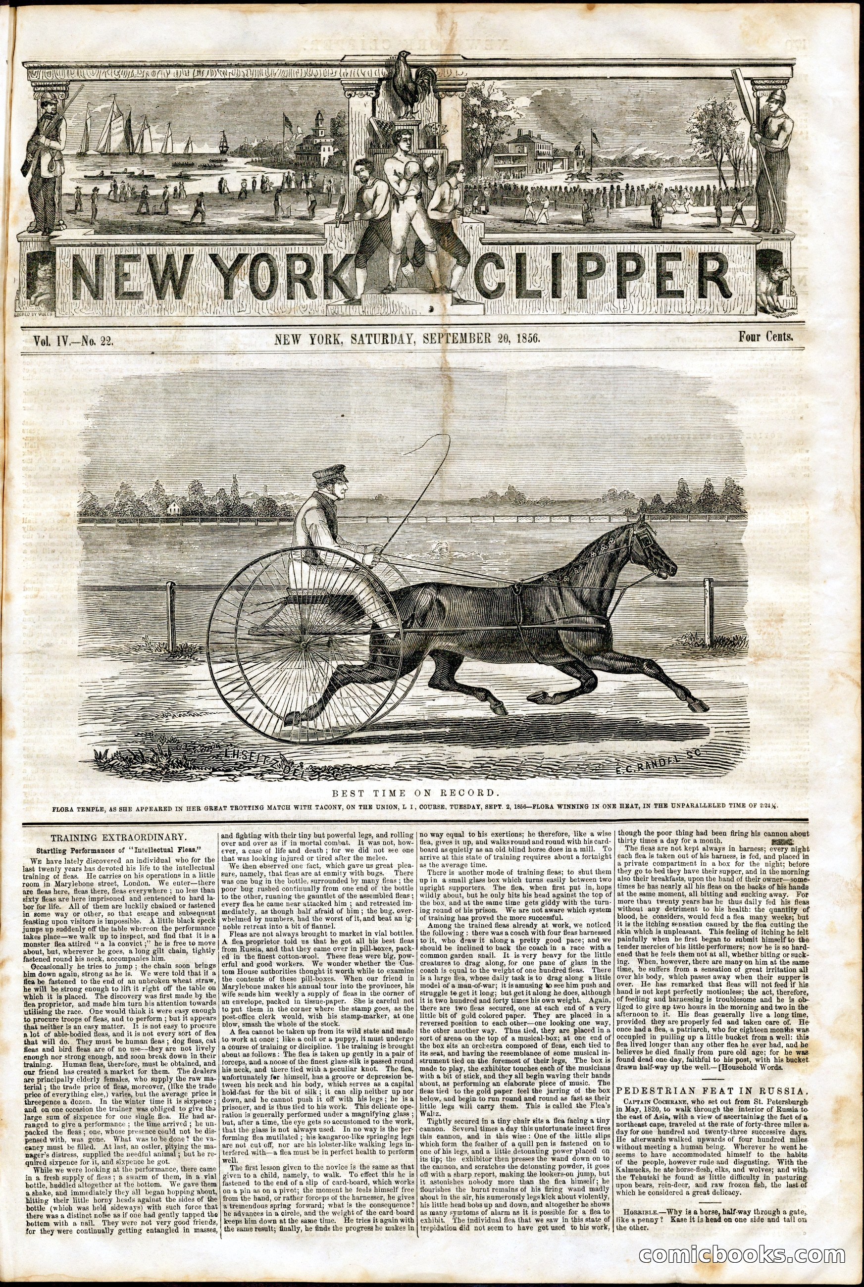 New York Clipper, Vol. IV, No. 22