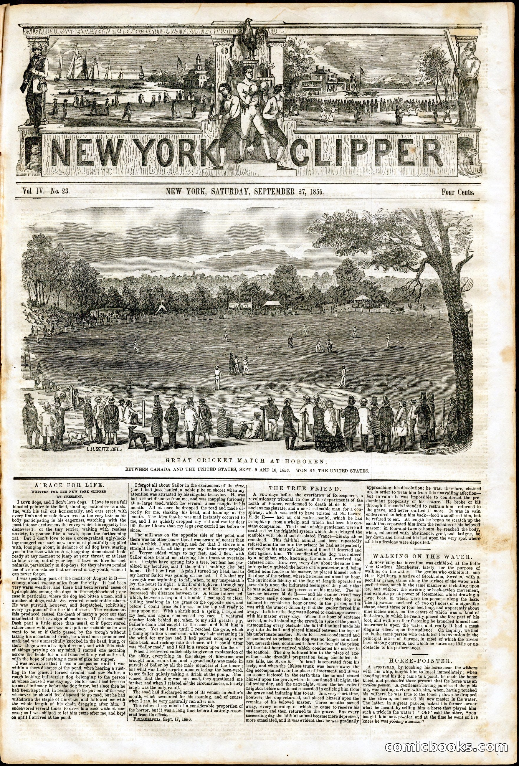 New York Clipper, Vol. IV, No. 23