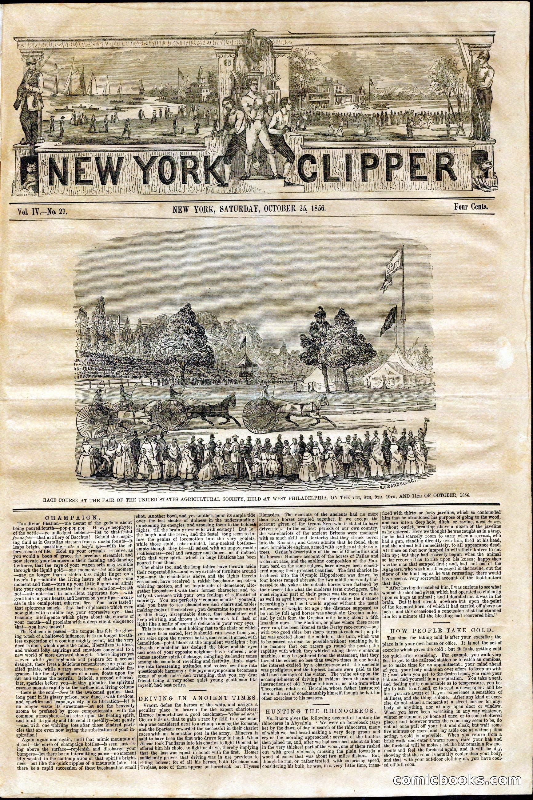 New York Clipper, Vol. IV, No. 27